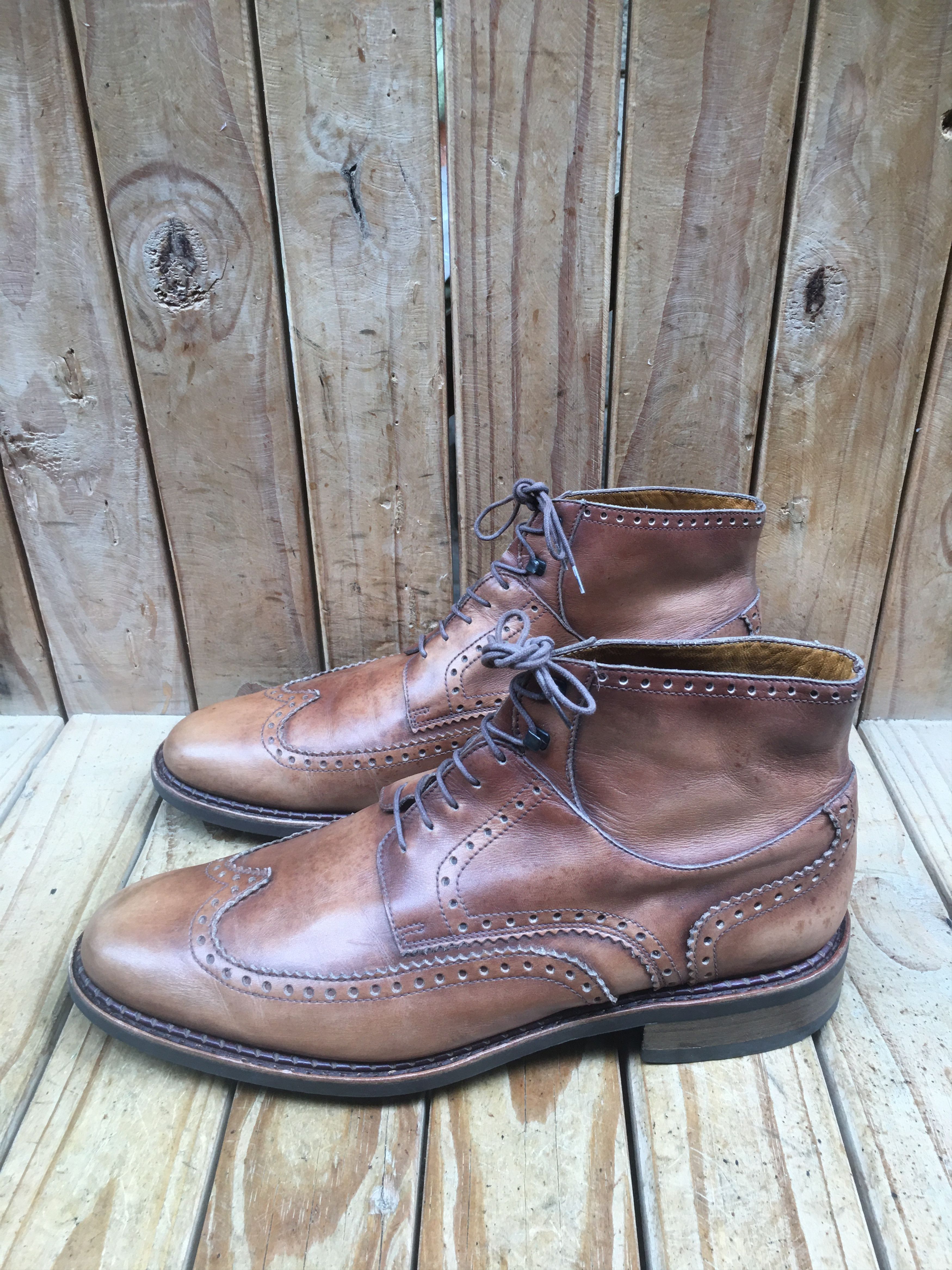 Paraboot Paraboot Perrault brogue Men's leather boots sz US 10 UK 9 H Size US 10 / EU 43 - 8 Thumbnail