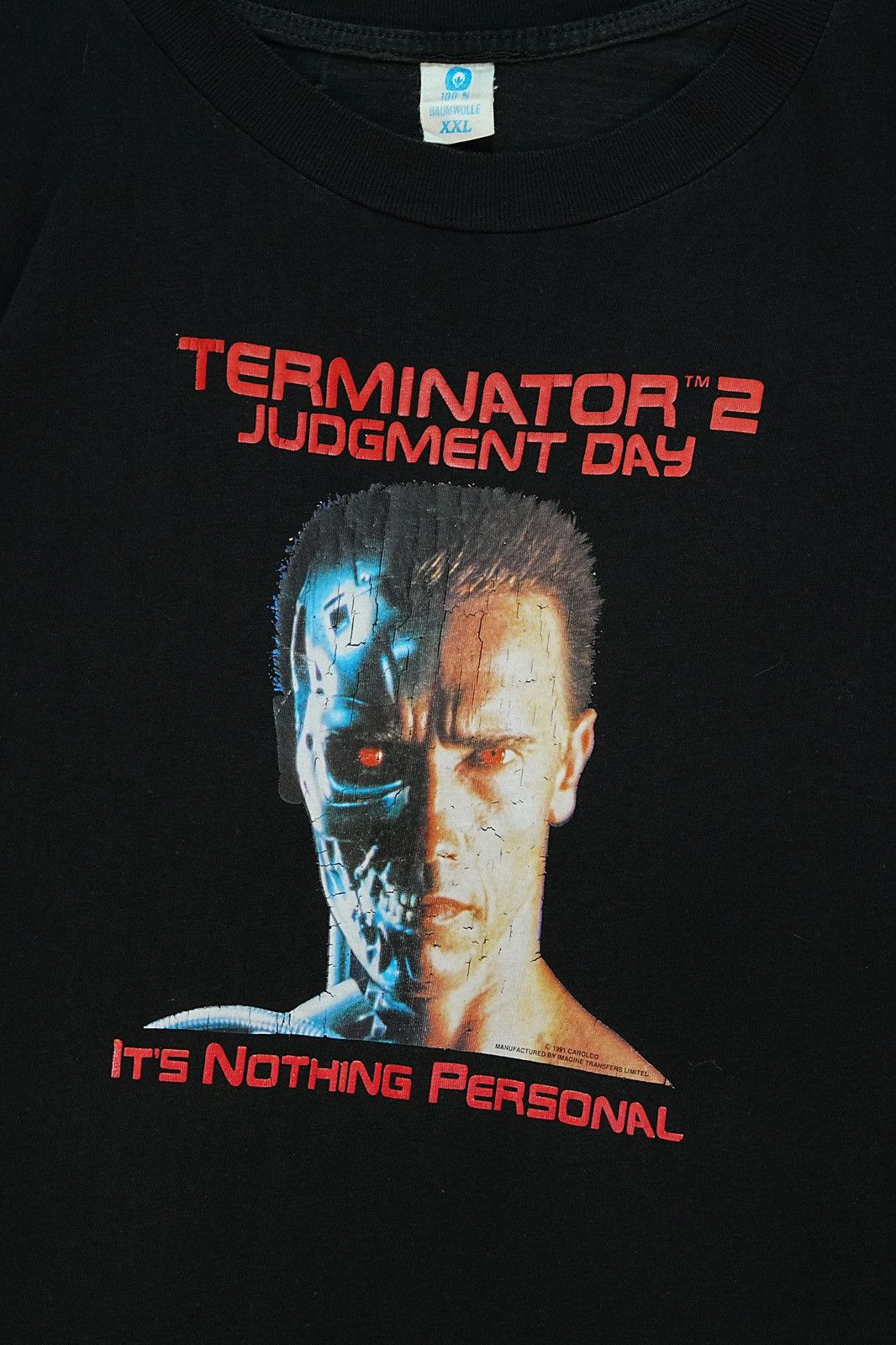 Other Vintage Terminator 2 Carolco Studio 2000s Promo T-Shirt Size US XXL / EU 58 / 5 - 2 Thumbnail