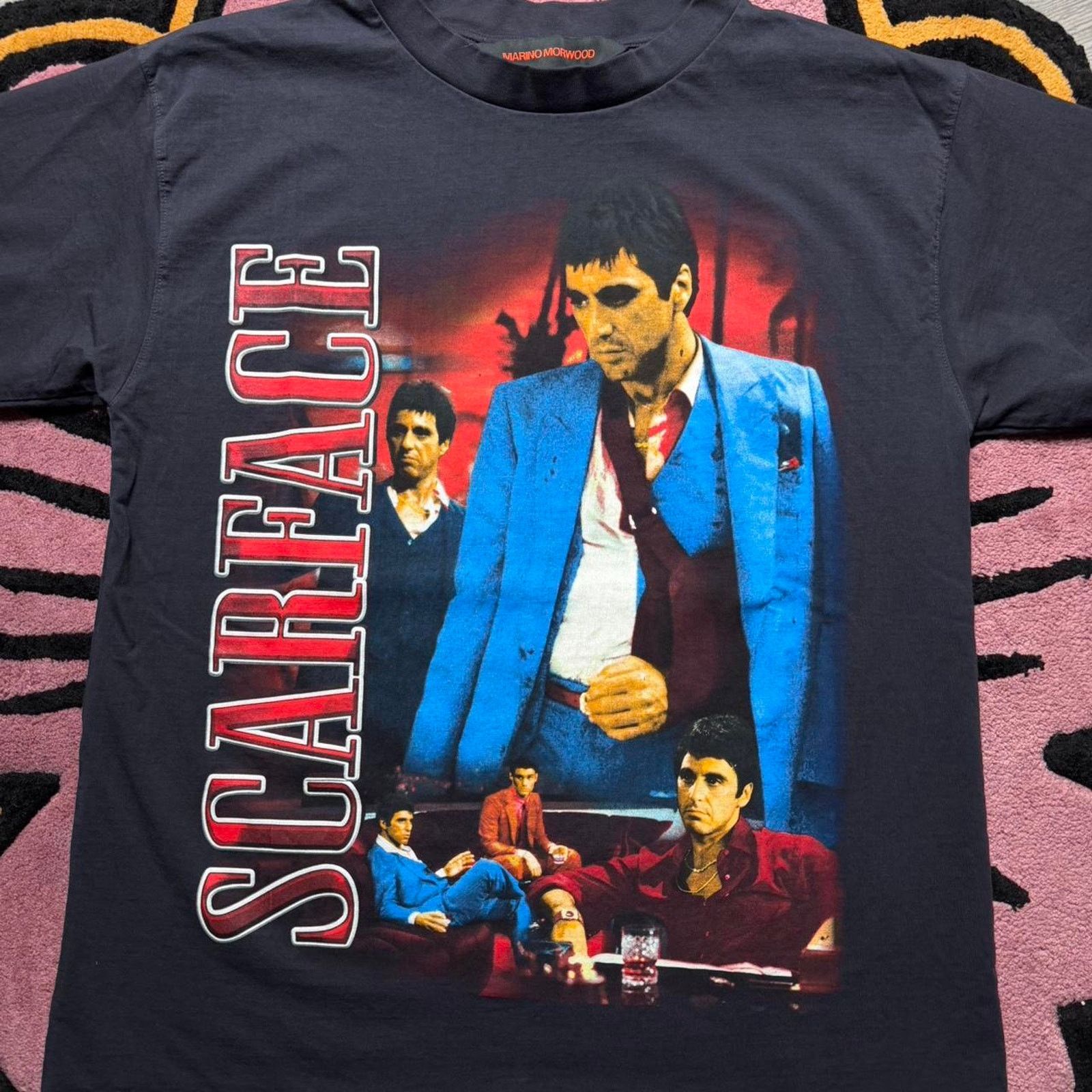 Marino Morwood Marino Moroord Scarface Double Sided Graphic Rap T-shirt Size US L / EU 52-54 / 3 - 2 Thumbnail