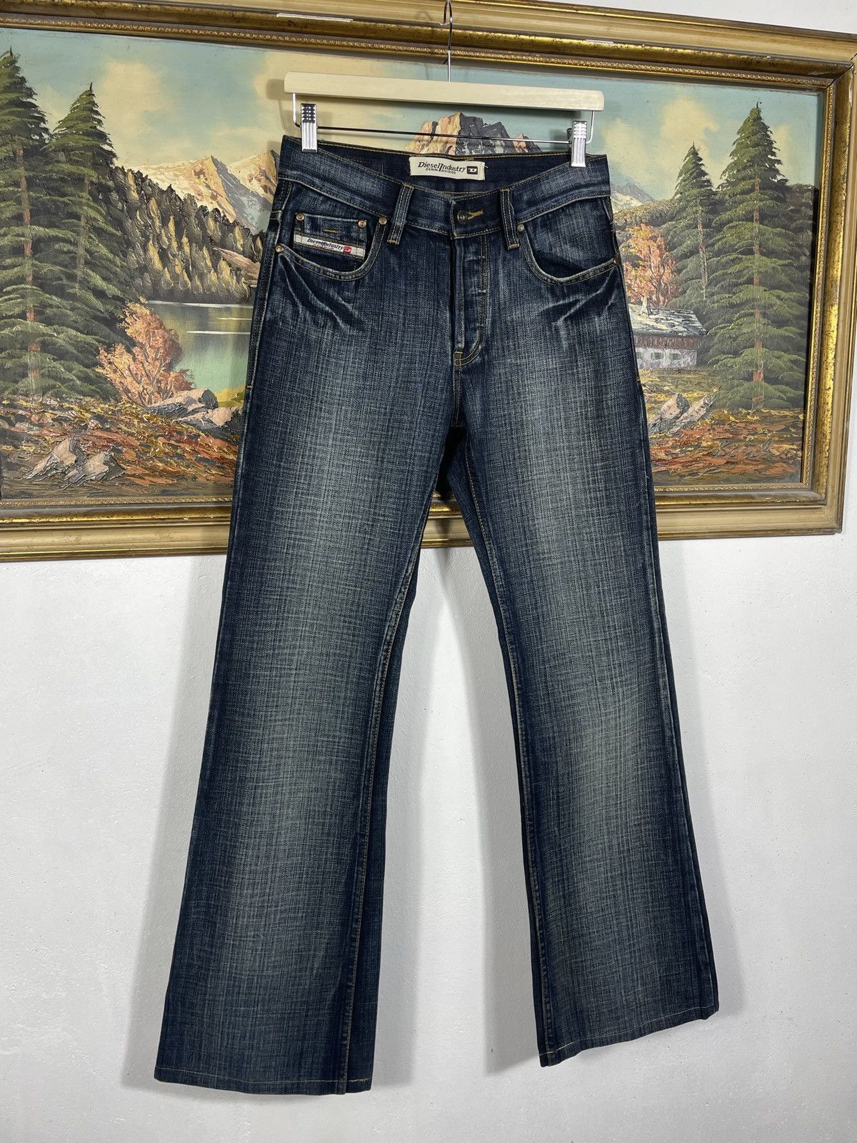 Diesel × If Six Was Nine × Vintage Diesel Vintage Y2k Flare Boot Cut Denim Jeans Trousers Pants Size 30" / US 8 / IT 44 - 4 Thumbnail