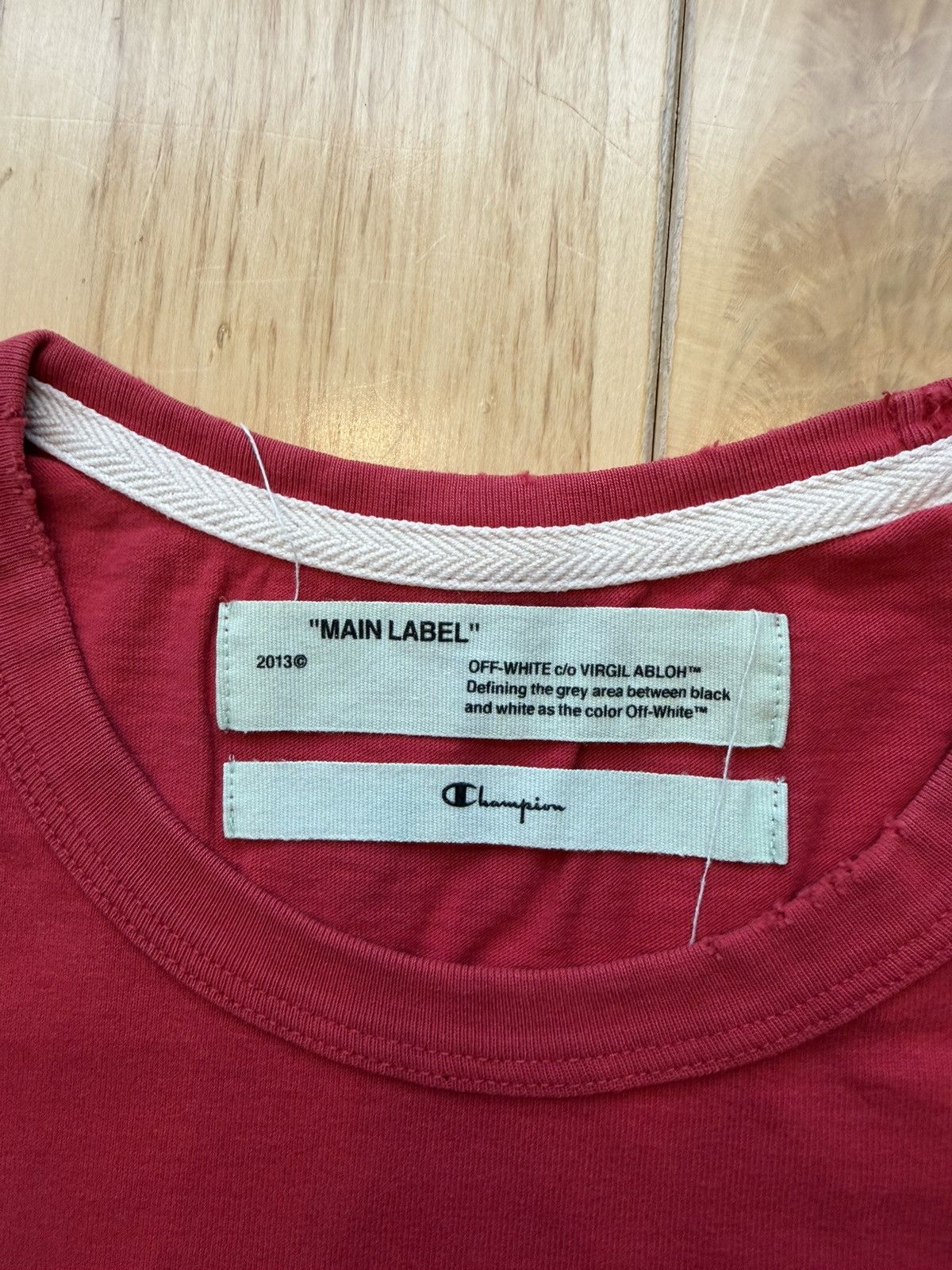 Champion × Off-White Arrows T-Shirt Size US M / EU 48-50 / 2 - 2 Thumbnail