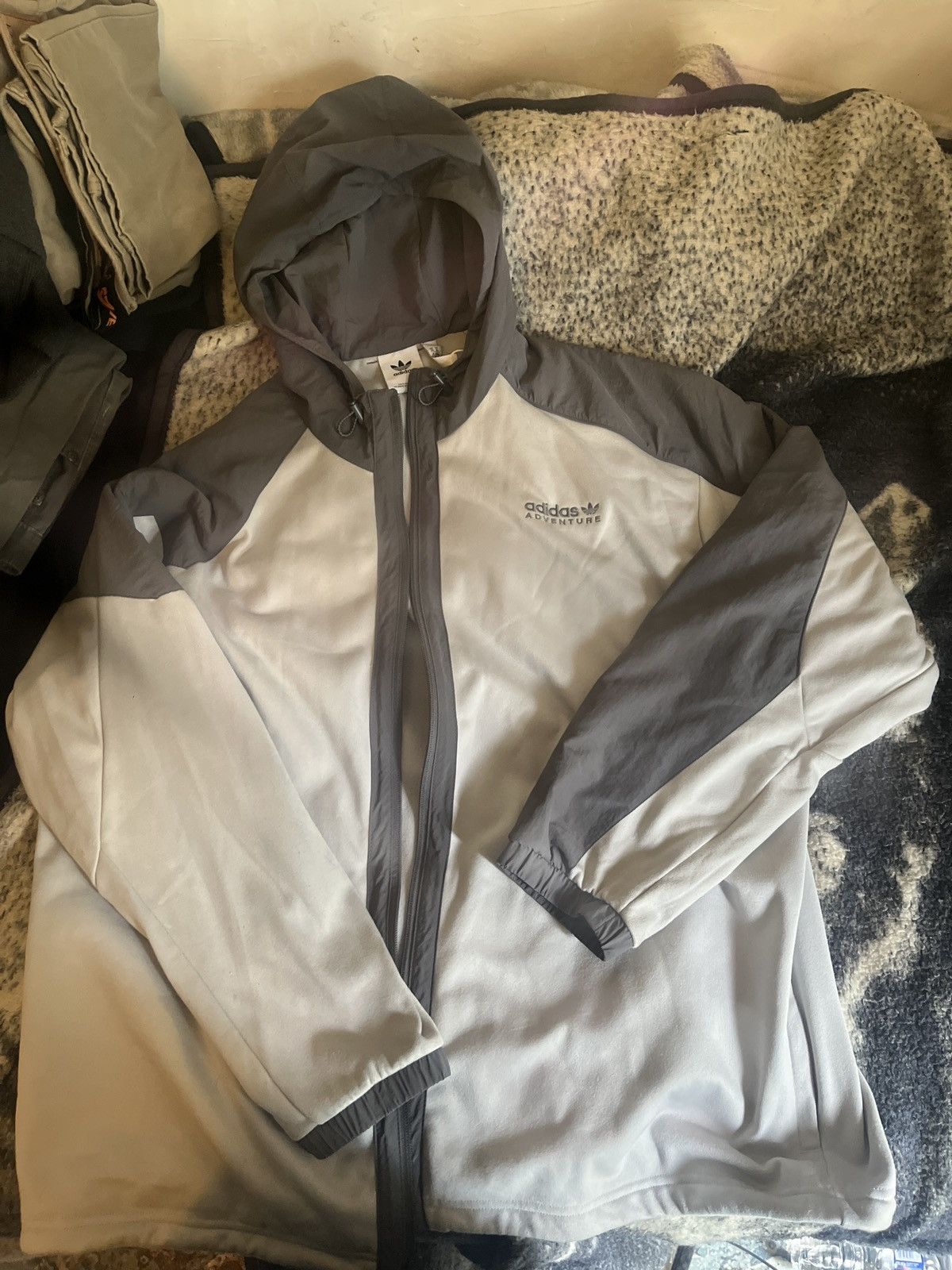 Adidas Grey adidas adventure jacket Size US XL / EU 56 / 4 - 3 Thumbnail