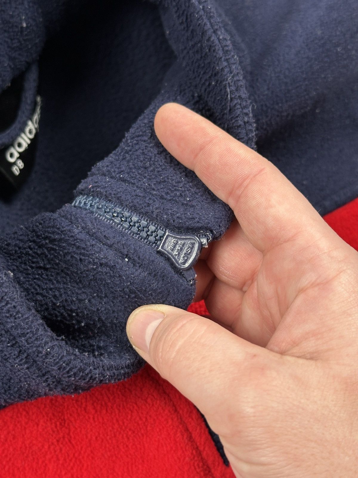 Adidas Vintage Adidas Polar Teddy Fleece Sweater Stripes Zipper 80s Size US L / EU 52-54 / 3 - 11 Thumbnail