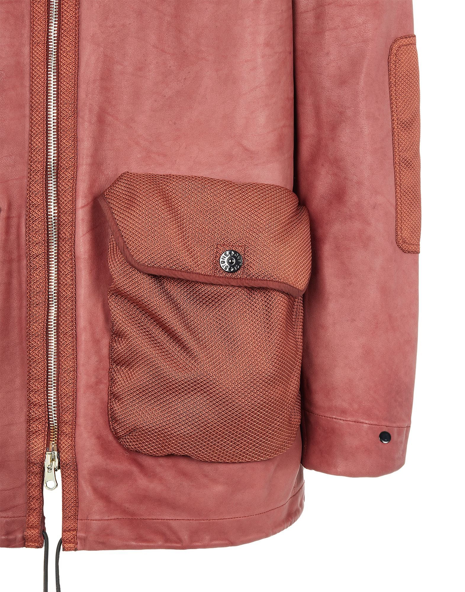 Stone Island Stone Island Leather Hooded Jacket A/W 21–22 L Size US L / EU 52-54 / 3 - 11 Thumbnail