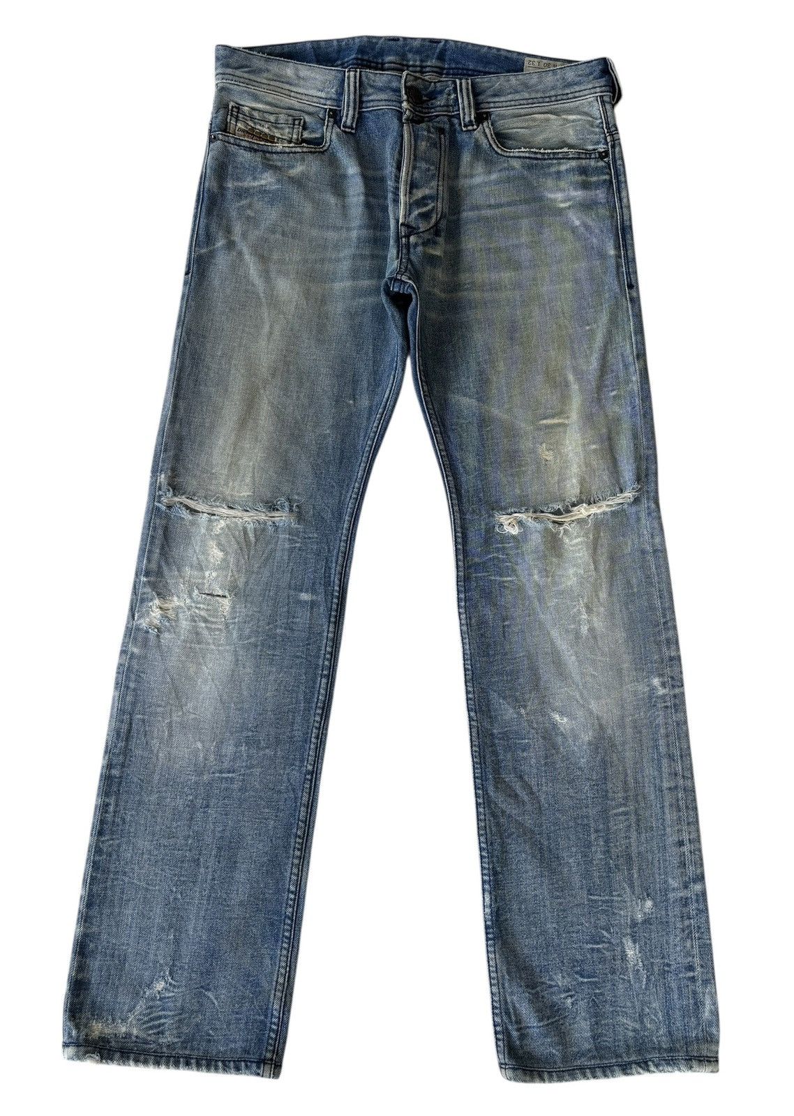 Diesel Vintage Diesel Safado Thrashed Distressed Denim Jeans Size US 33 - 7 Thumbnail