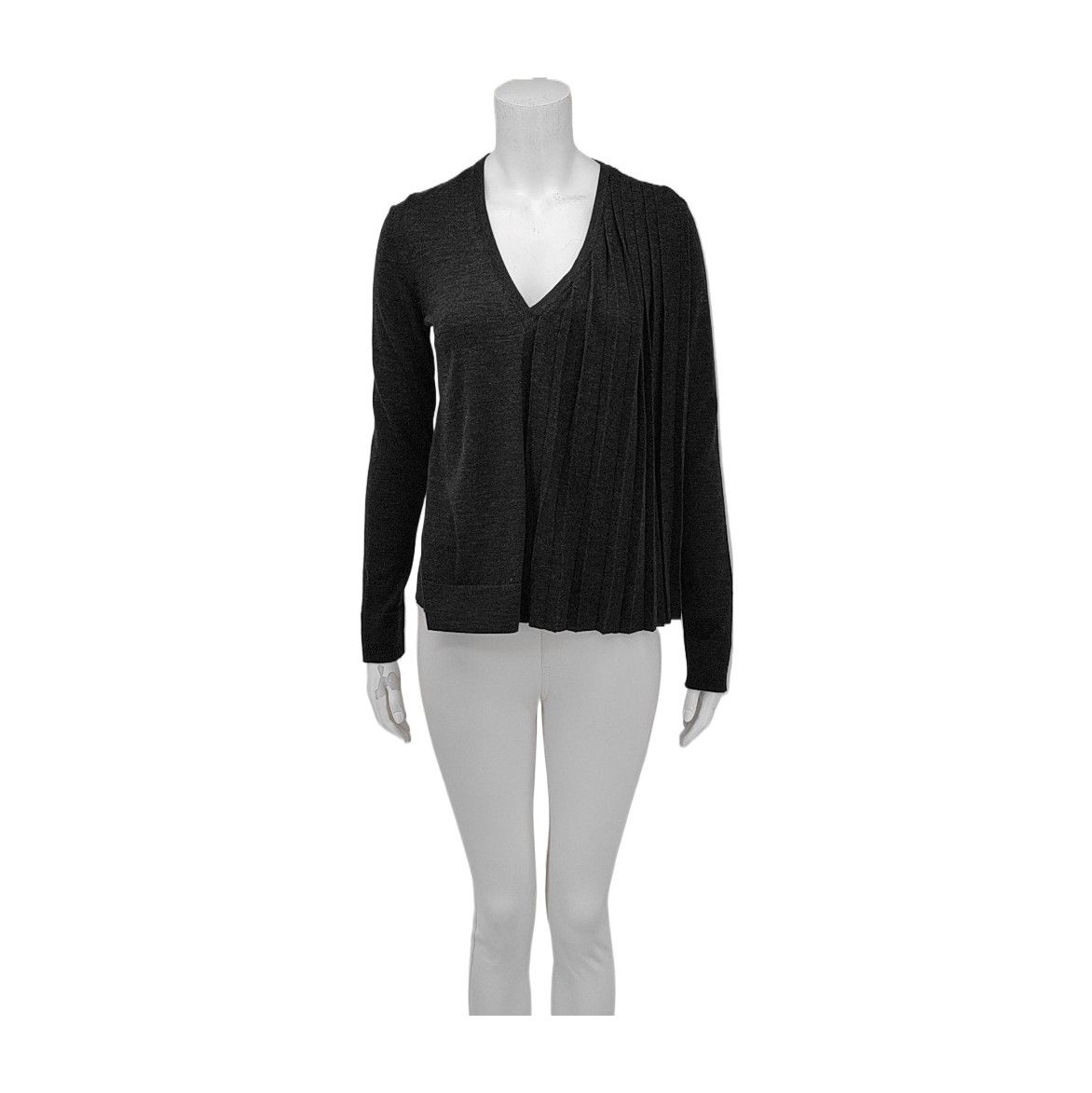 Balenciaga Balenciaga Gray Wool Sweater Size S Size S / US 4 / IT 40 - 1 Thumbnail