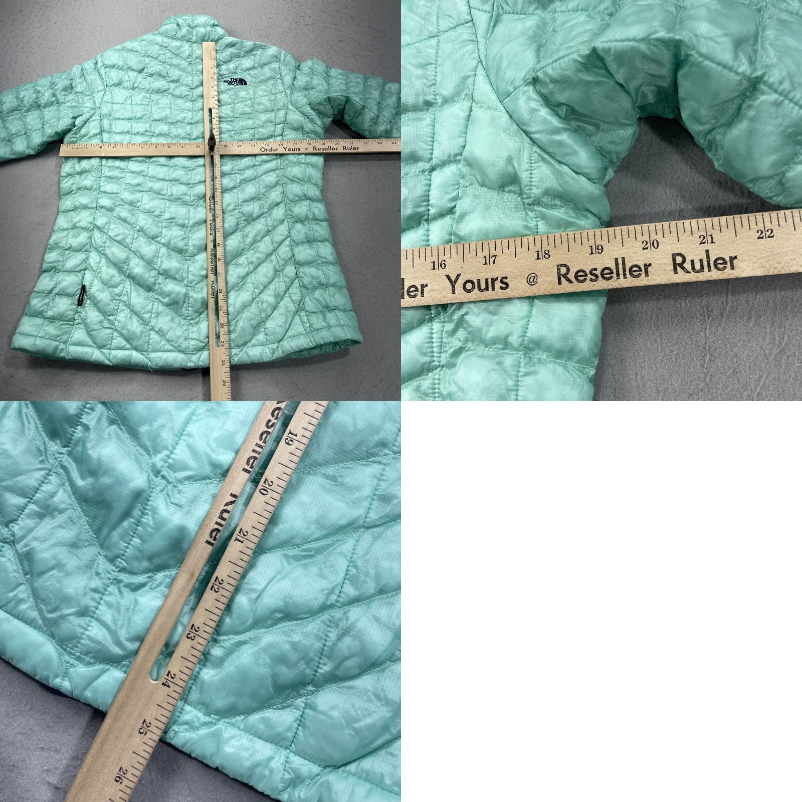 The North Face The North Face Jacket Womens M Green Thermoball Puffer Lightweight Outdoor Urban Casual Zip Long Sleeve Logo Quilted Nylon Orange? Size M / US 6-8 / IT 42-44 - 8 Thumbnail