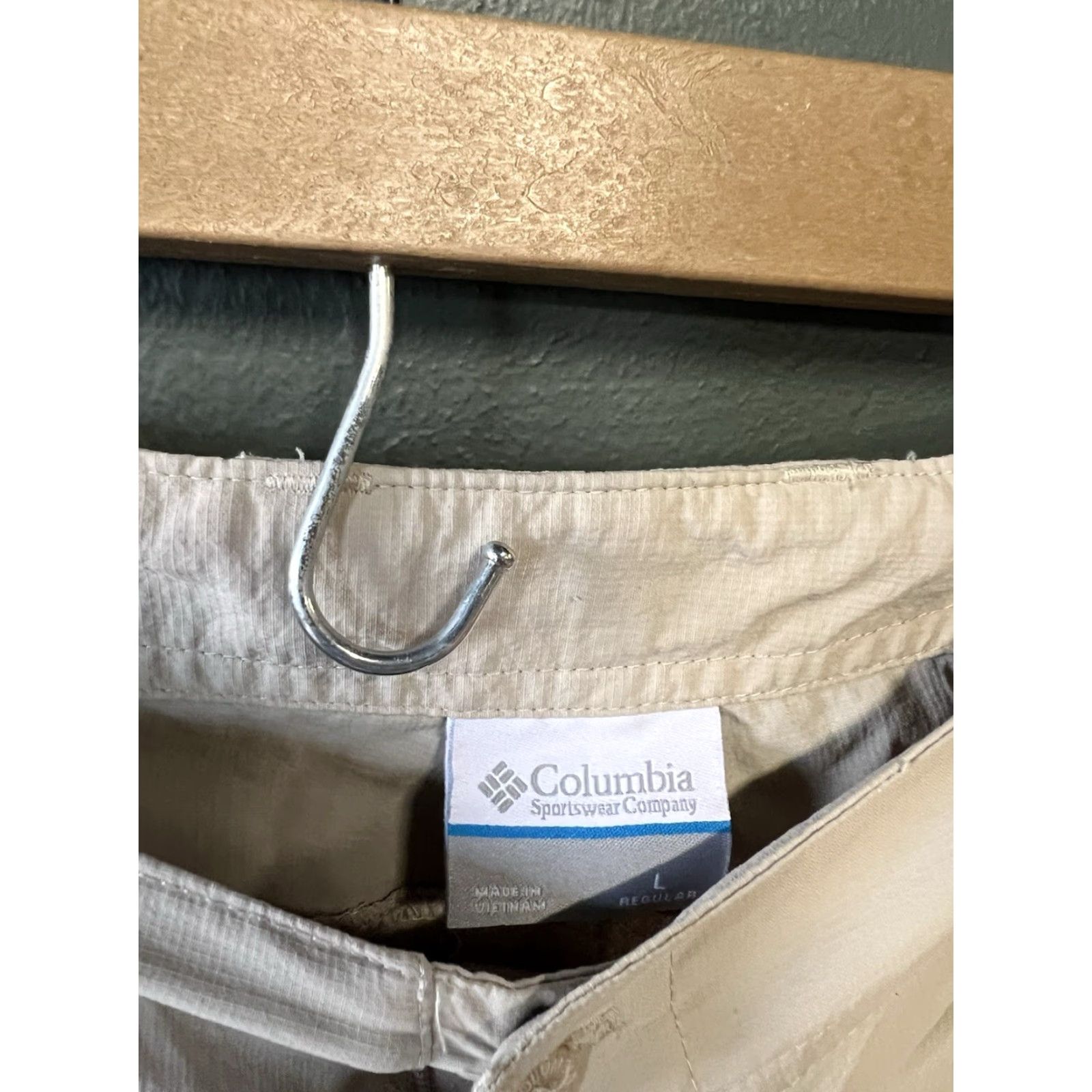 Vintage Columbia Mens Ivory Outdoor Hiking Convertible Cargo Pants Size Large Size US 33 - 3 Thumbnail
