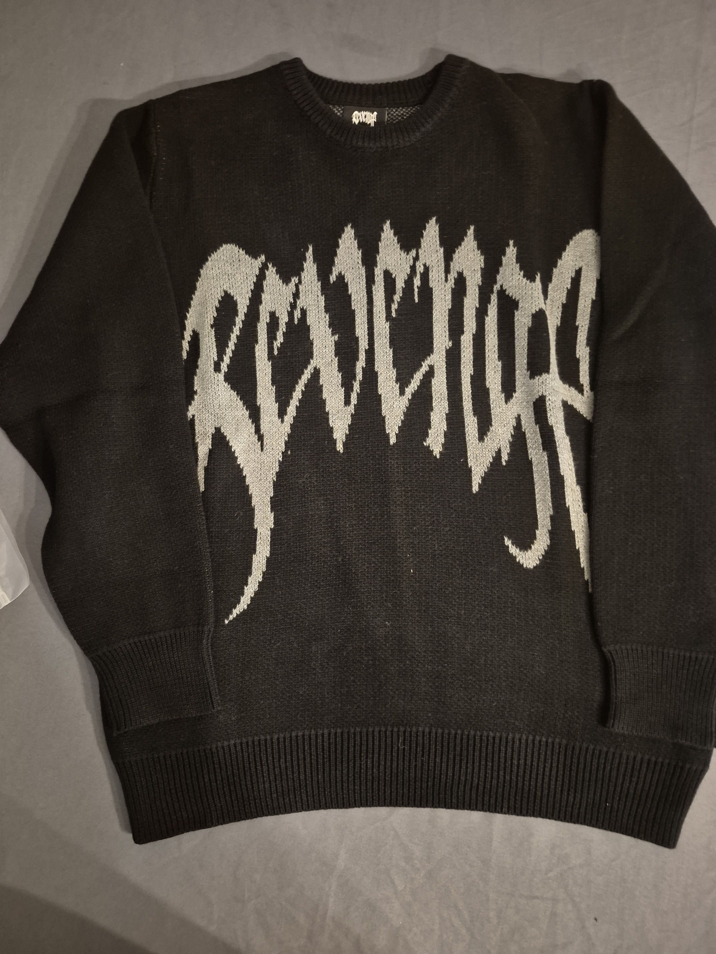 Revenge Black Knit Sweater Size Small