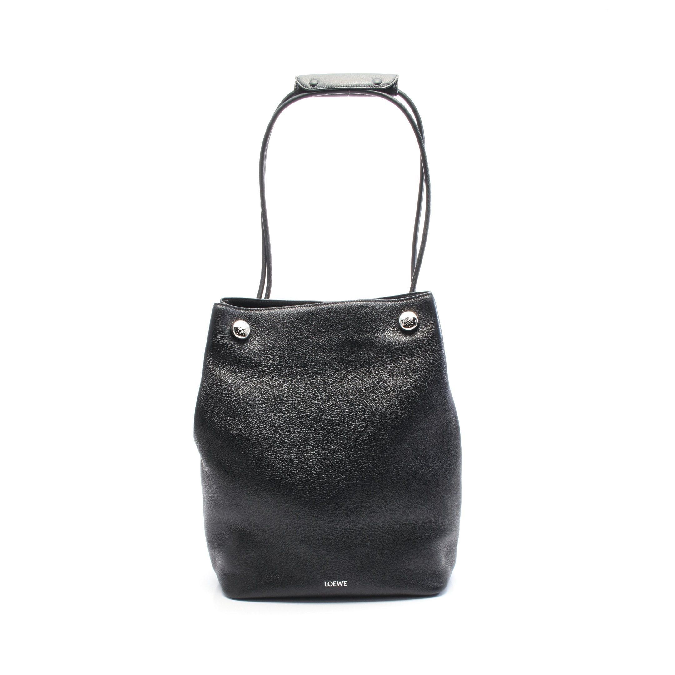 Loewe Loewe Pebble Hobo Shoulder Bag Leather Black Size ONE SIZE - 1 Thumbnail