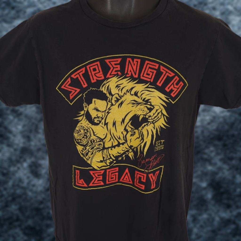 Vintage Iron Addicts Gym T Shirt Mens Size Medium Black Strength Legacy Samson Lion USA Shirt Size US M / EU 48-50 / 2 - 1 Thumbnail