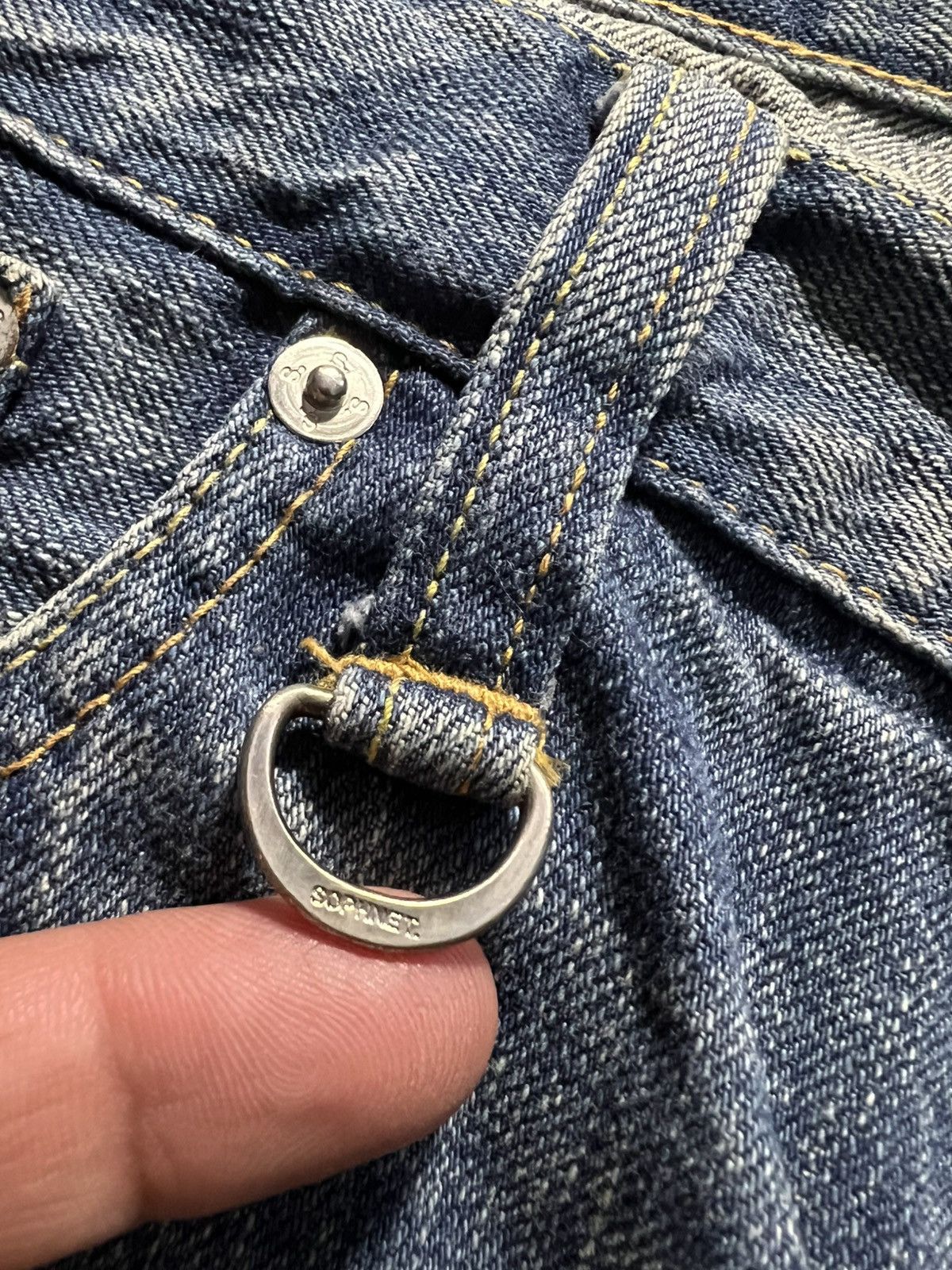 If Six Was Nine × Seditionaries × Sophnet. 💥Rare💥Vintage Sophnet. Painter Ripped Backle Back Jeans Size US 32 / EU 48 - 14 Thumbnail