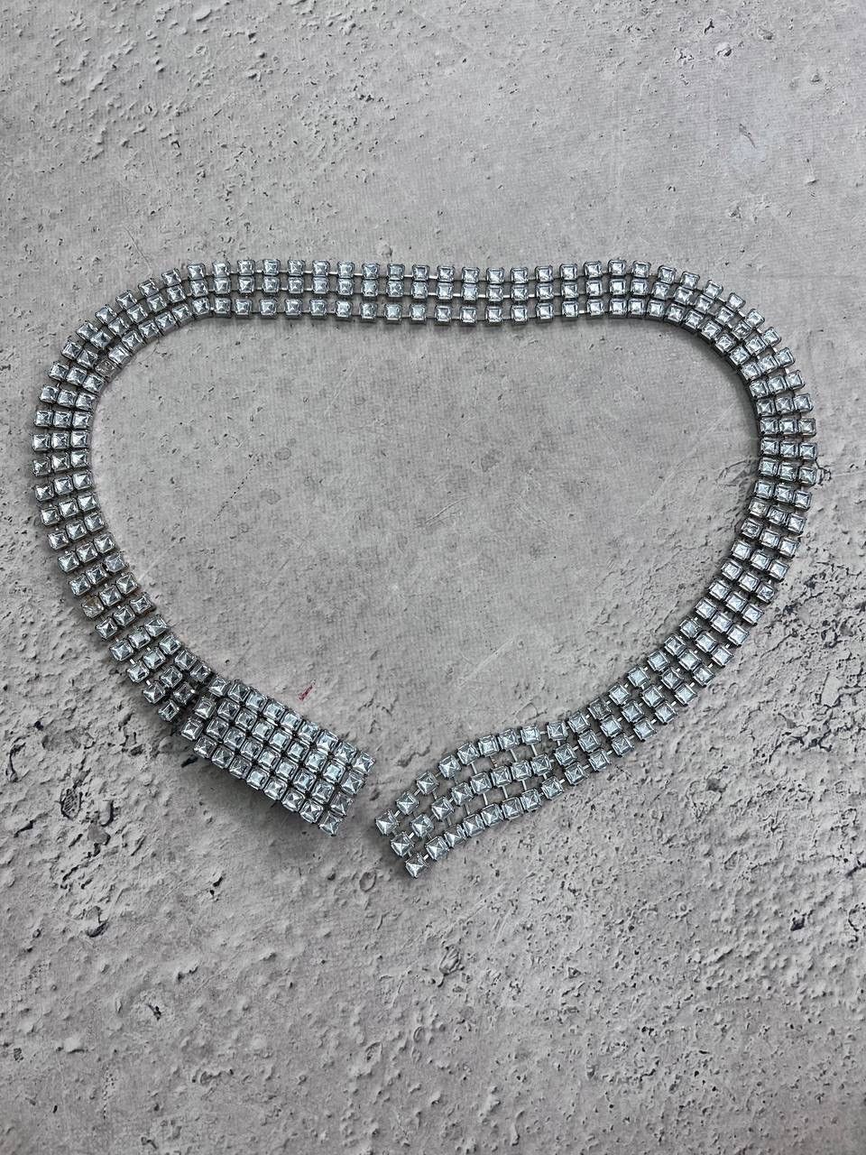 Japanese Brand VINTAGE RHINESTONES BELT BB SIMON STYLE Size ONE SIZE - 8 Thumbnail