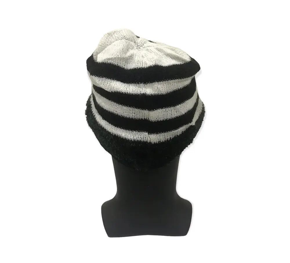 Japanese Brand × Vintage Japanese Brand Stripe Jail Beanie Hat Size ONE SIZE - 4 Thumbnail