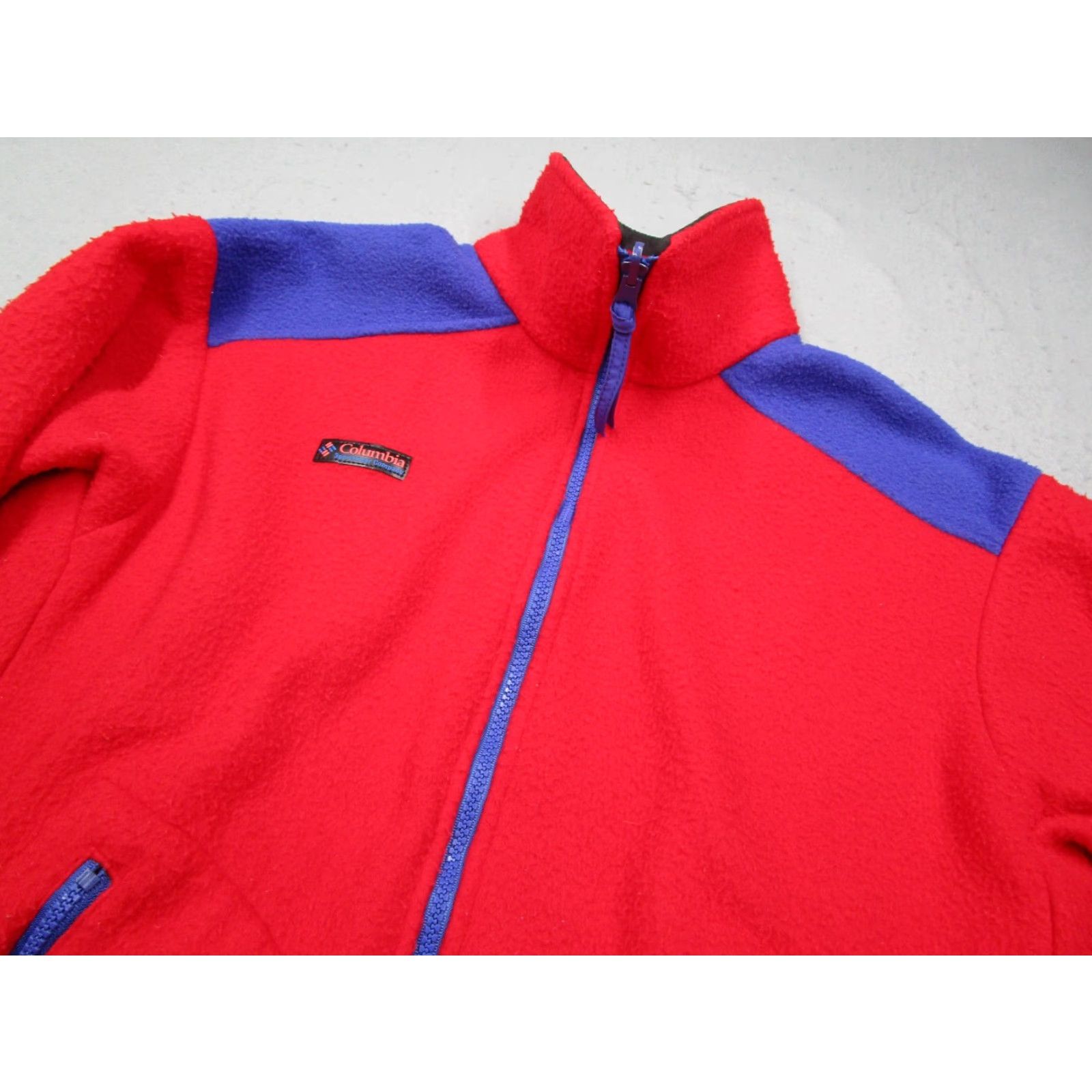 Vintage VINTAGE Columbia Jacket Mens Small Red Full Zip Fleece 90s Made in USA Size US S / EU 44-46 / 1 - 2 Thumbnail