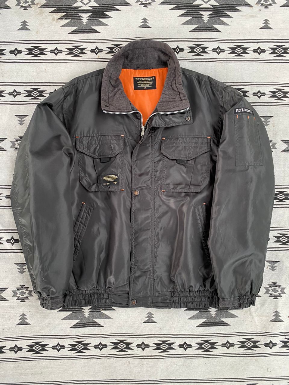 Japanese Brand Forecast Bomber Jacket Size US L / EU 52-54 / 3 - 1 Thumbnail