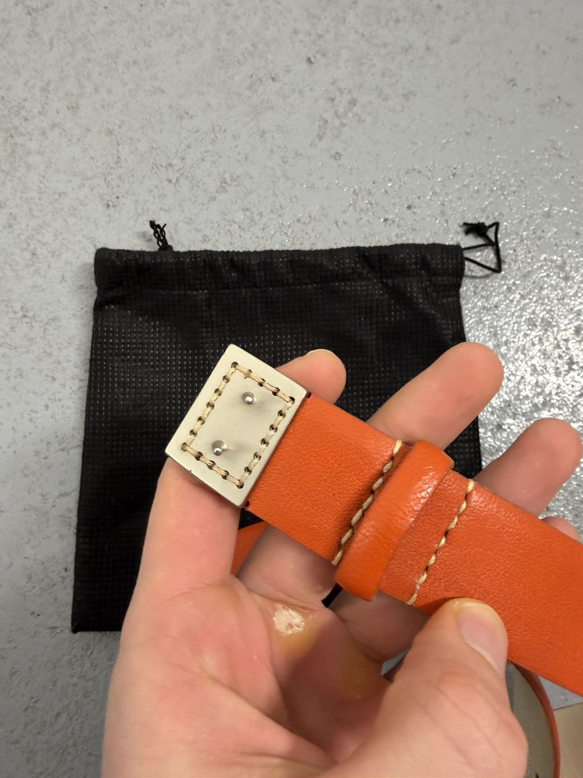 Issey Miyake Issey Miyake Leather Belt Size ONE SIZE - 5 Thumbnail