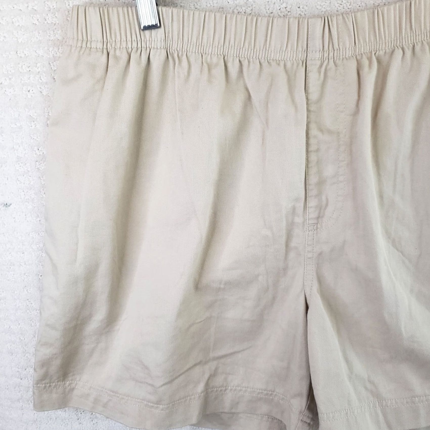 Chubbies Chubbies Easy Shorts Mens 2XL Khaki Elastic Waist Drawstring Bermuda Chino Shorts Casual Travel Size US 39 - 2 Thumbnail