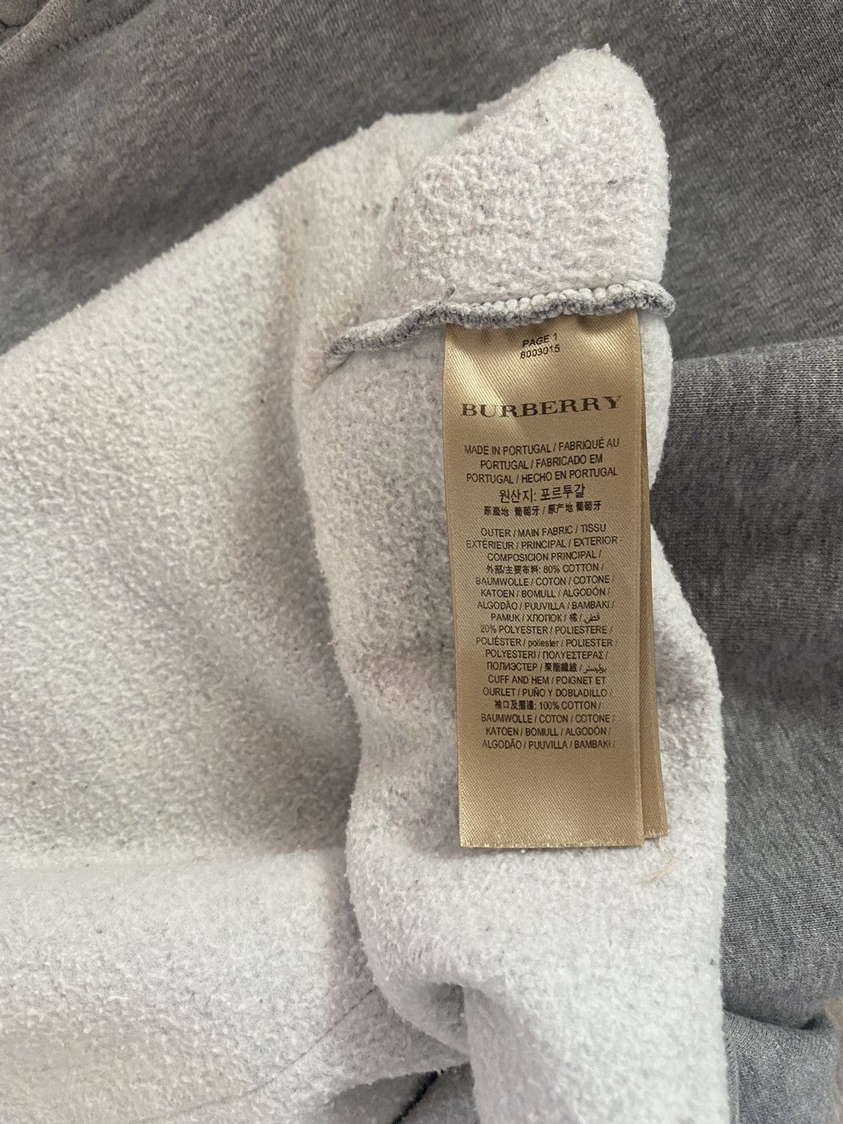 Burberry Embroidered Archive Logo Jersey Hoodie Size US M / EU 48-50 / 2 - 14 Thumbnail