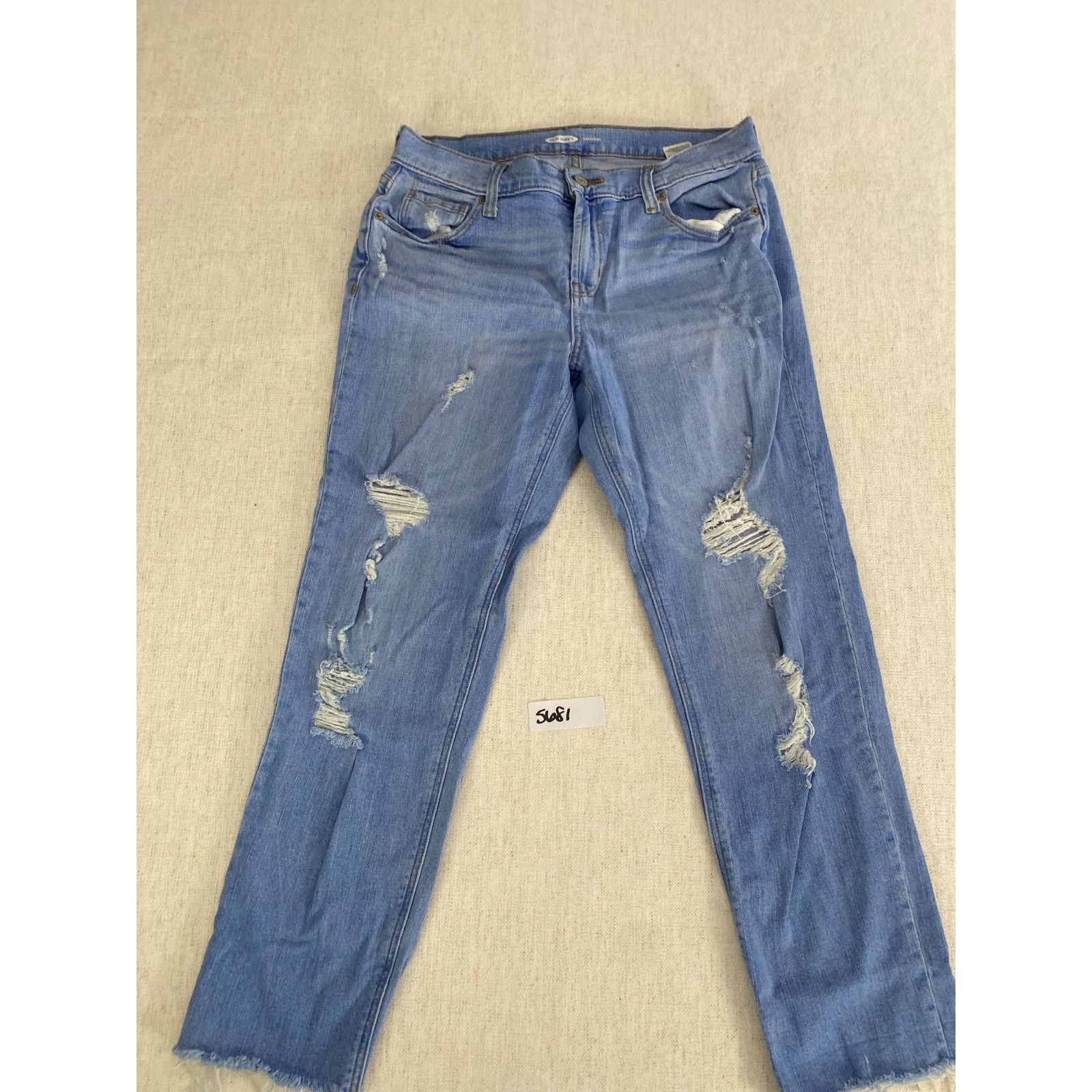 Old Navy Old Navy Boyfriend Jeans Womens 2 Blue Stretch Denim Size 26" / US 2 / IT 38 - 5 Thumbnail