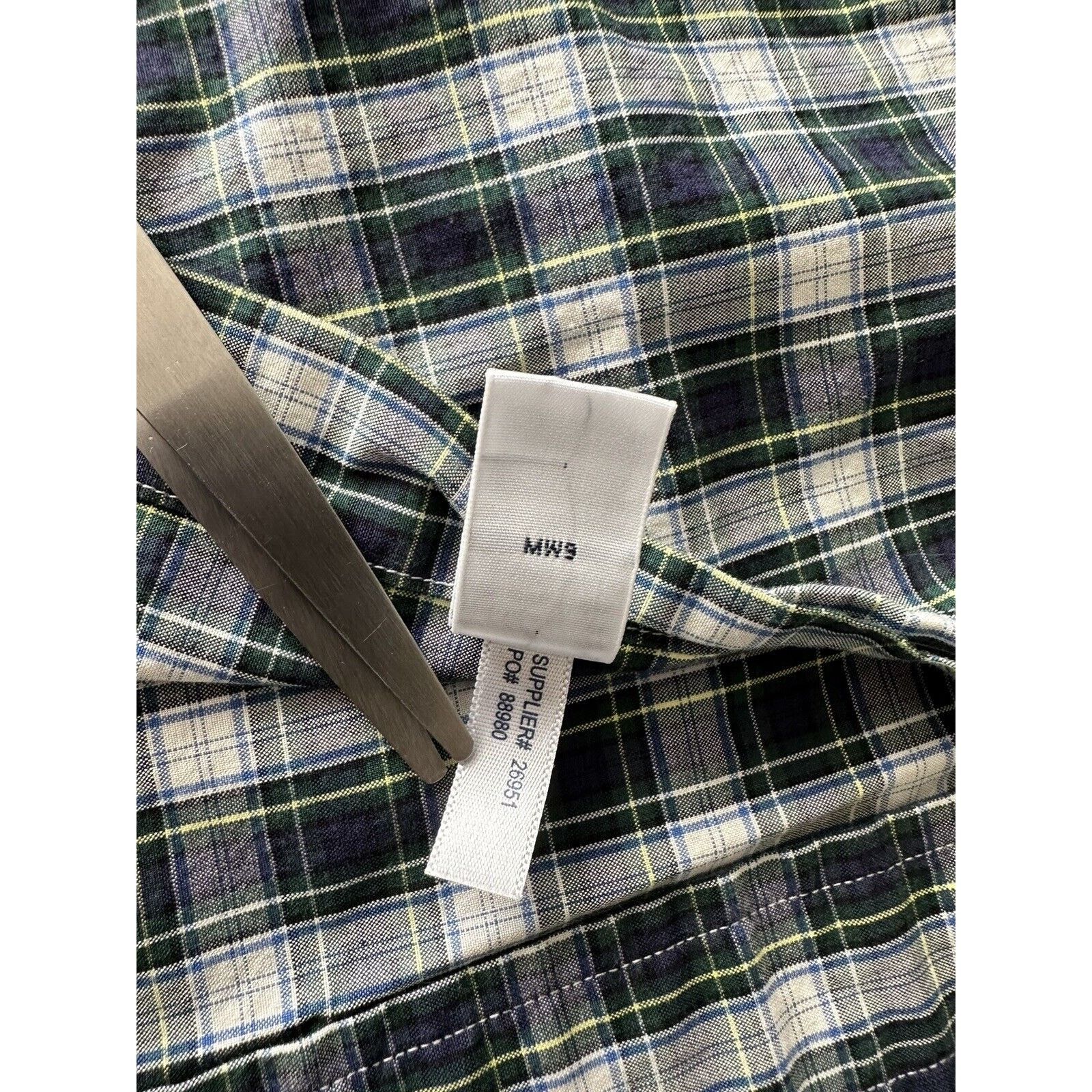Ralph Lauren Ralph Lauren Classic Fit, Button Up LRG Blue w/Green Plaid Size US L / EU 52-54 / 3 - 6 Thumbnail