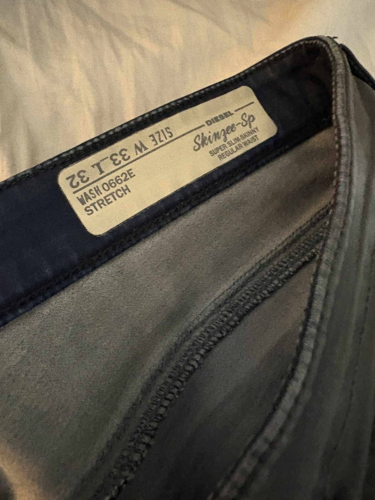 Diesel Black Diesel Jeans Skinny Size US 33 - 3 Thumbnail