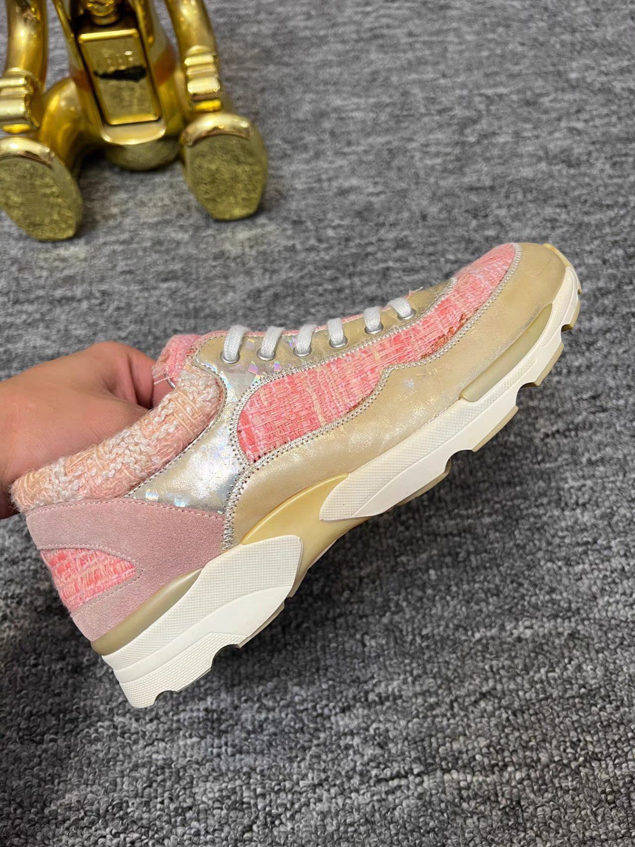Chanel Chanel Woven Tweed Sneakers K12 Size US 6 / IT 36 - 4 Thumbnail