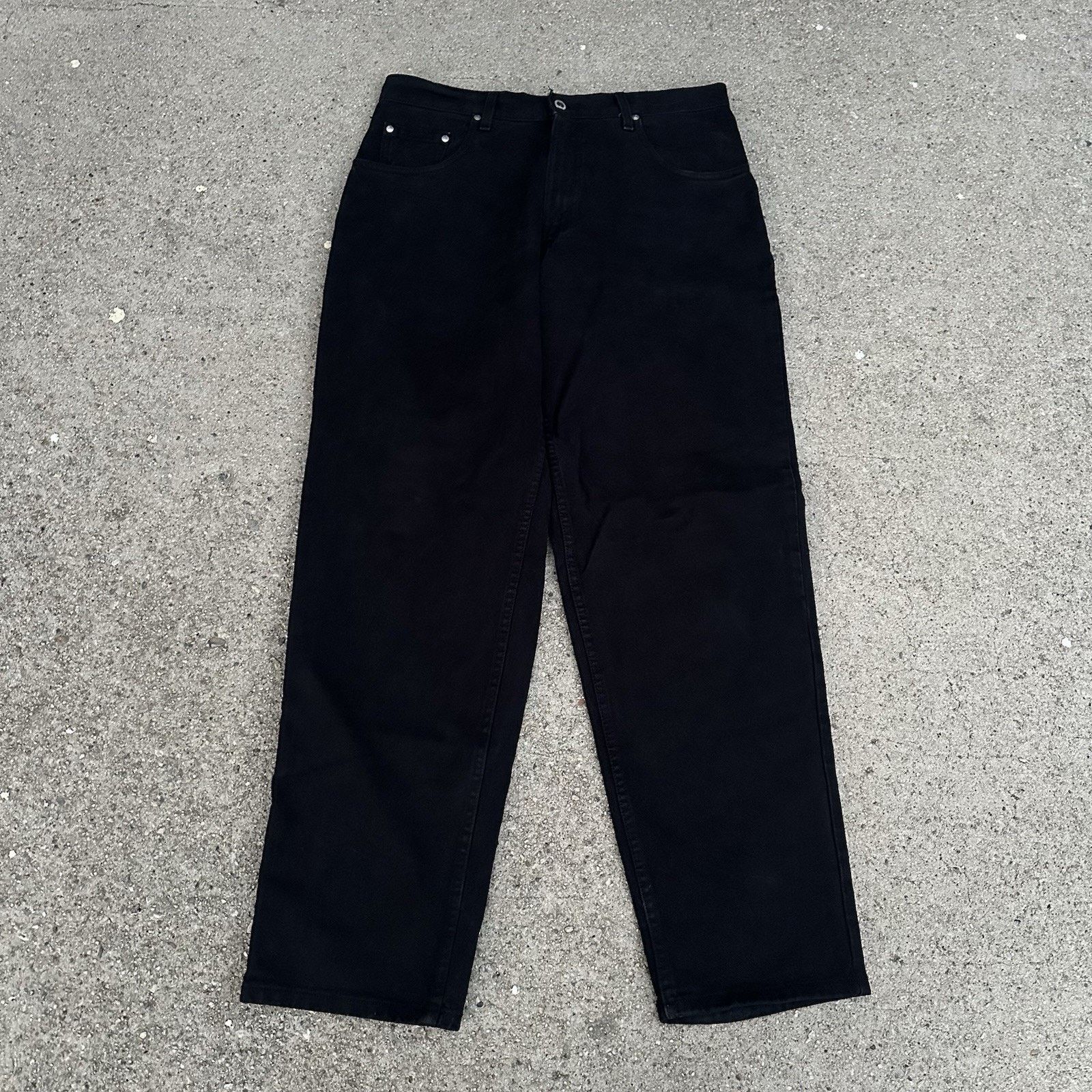Levi's × Vintage Vintage 90s Levi’s Silvertab Black Baggy Denim Jeans 34x32 Size US 34 / EU 50 - 1 Thumbnail