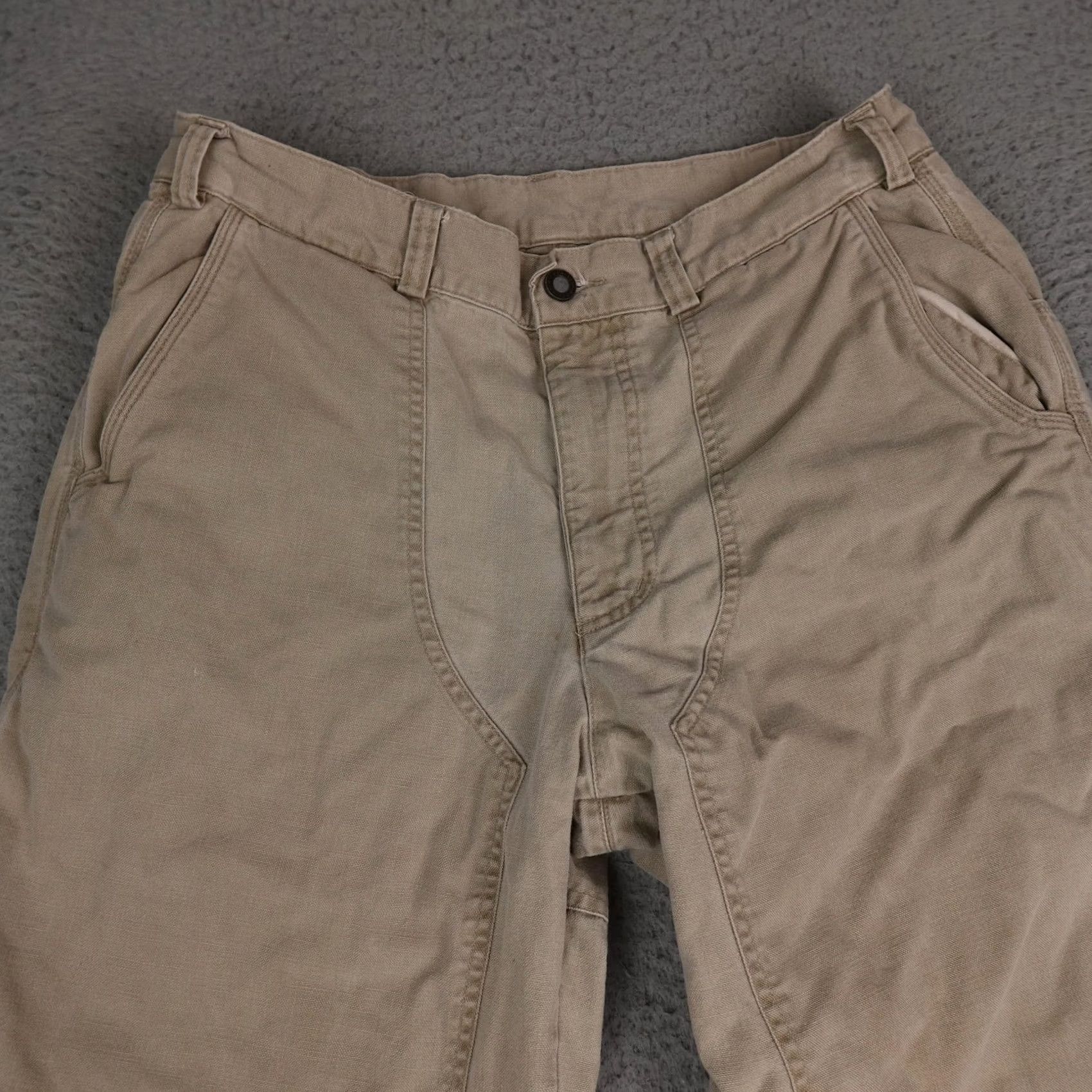 Patagonia Patagonia Pants Mens 34 Brown Canvas Double Knee Khakis Workwear Regular Inseam 26in Pocketed Size US 34 / EU 50 - 4 Thumbnail
