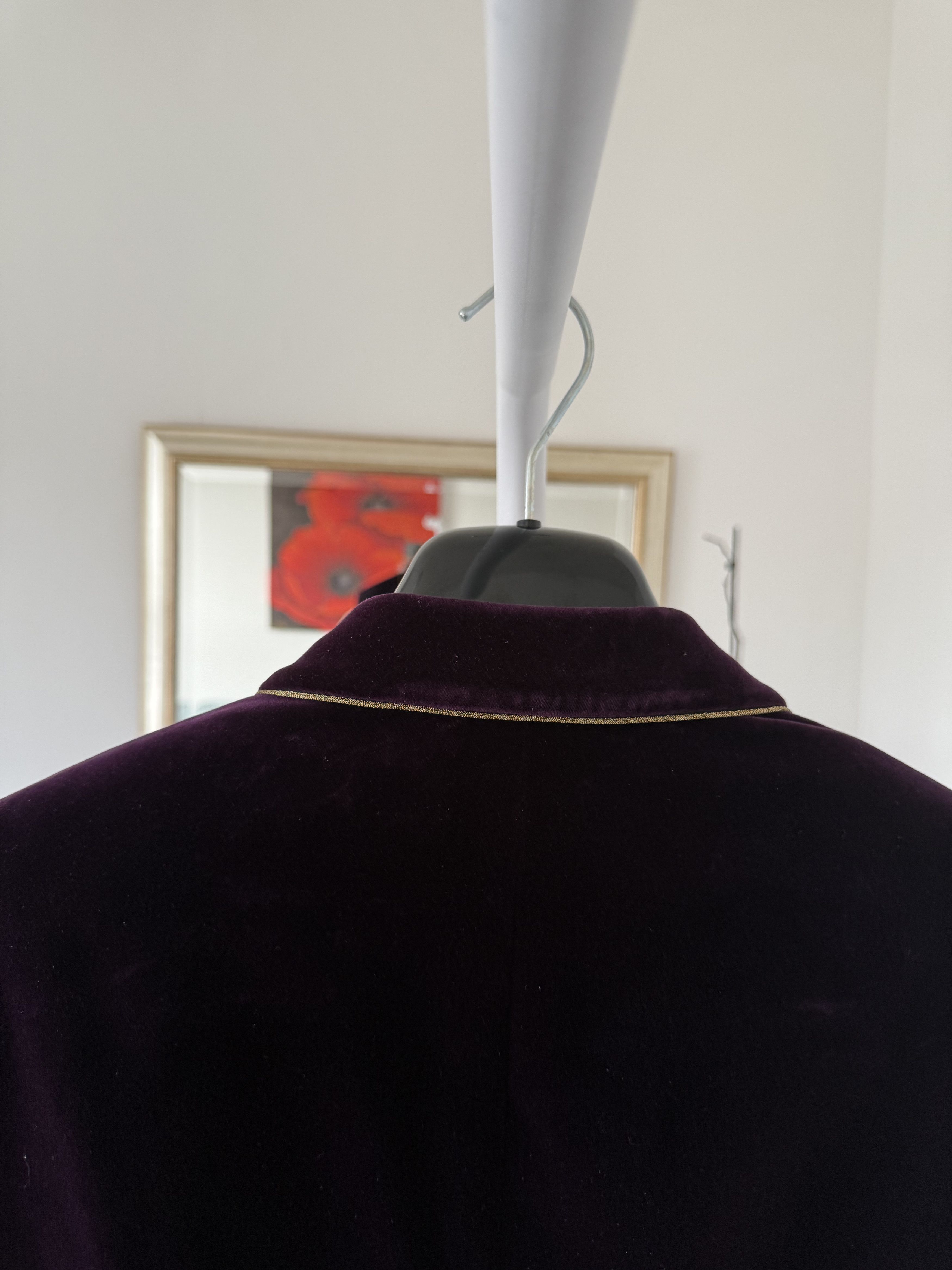 Saint Laurent Paris SS22 Saint Laurent Single Breasted Velvet Jacket Size 50R - 8 Thumbnail