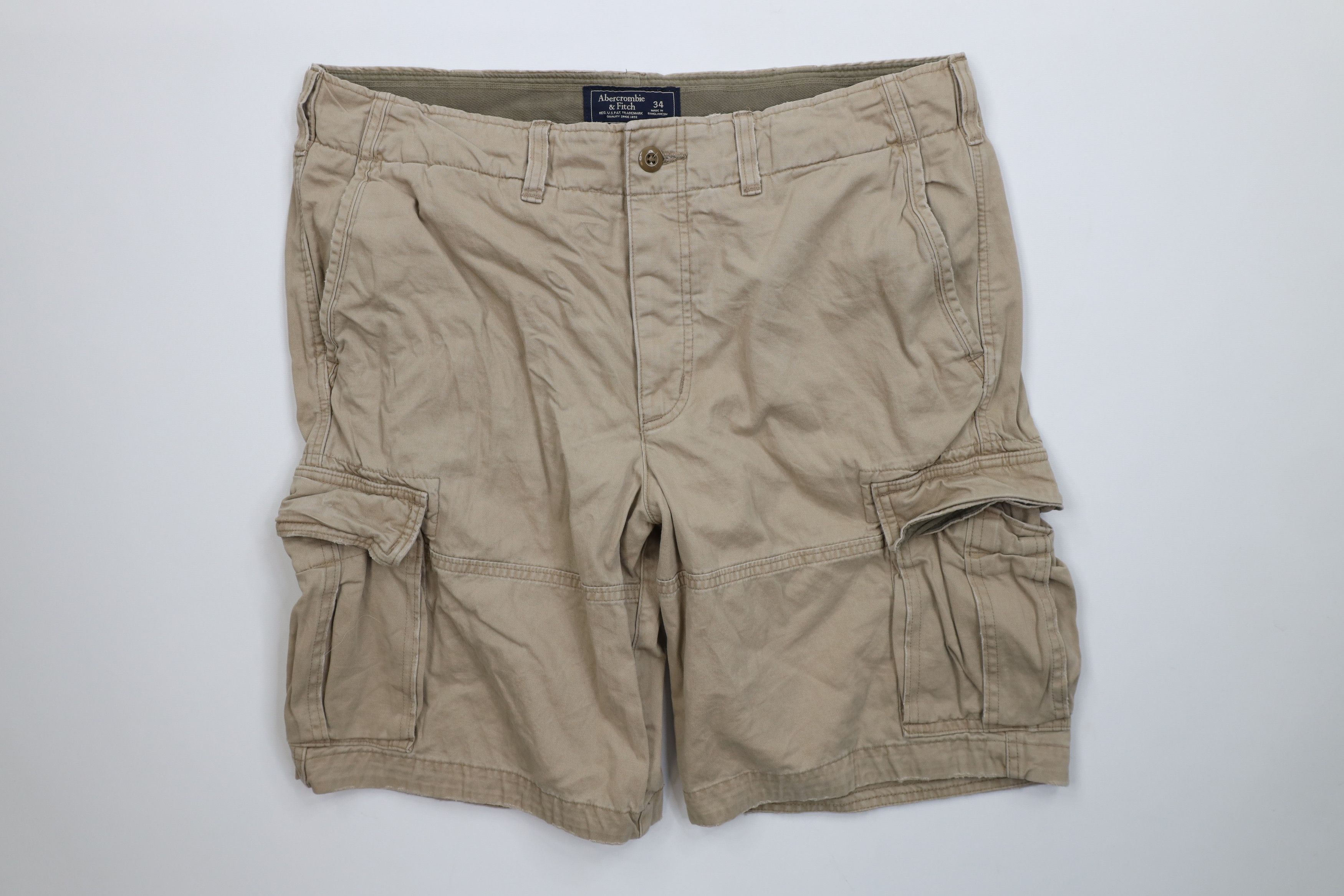 Abercrombie & Fitch Vintage Y2K Abercrombie & Fitch Heavyweight Cargo Shorts Size US 34 / EU 50 - 1 Thumbnail