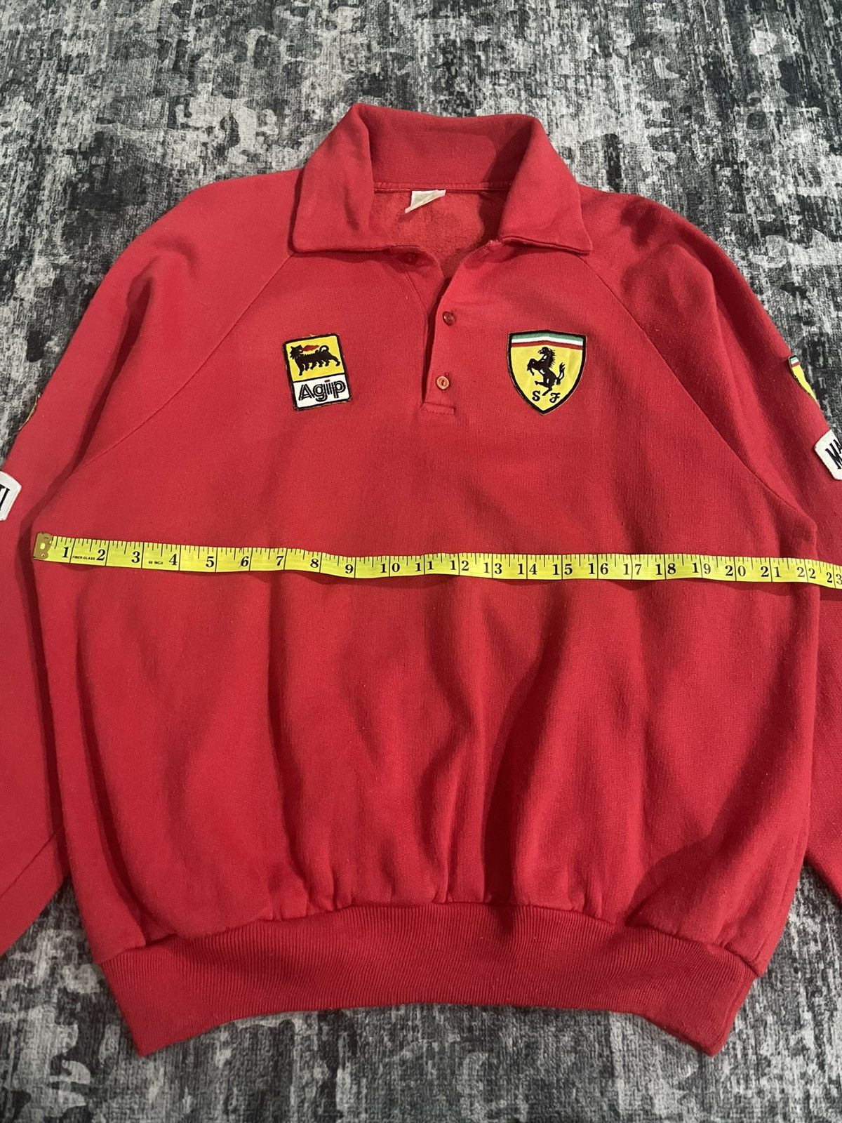 Ferrari Vintage Ferrari Agip Collar Sweatshirt Size US L / EU 52-54 / 3 - 13 Thumbnail