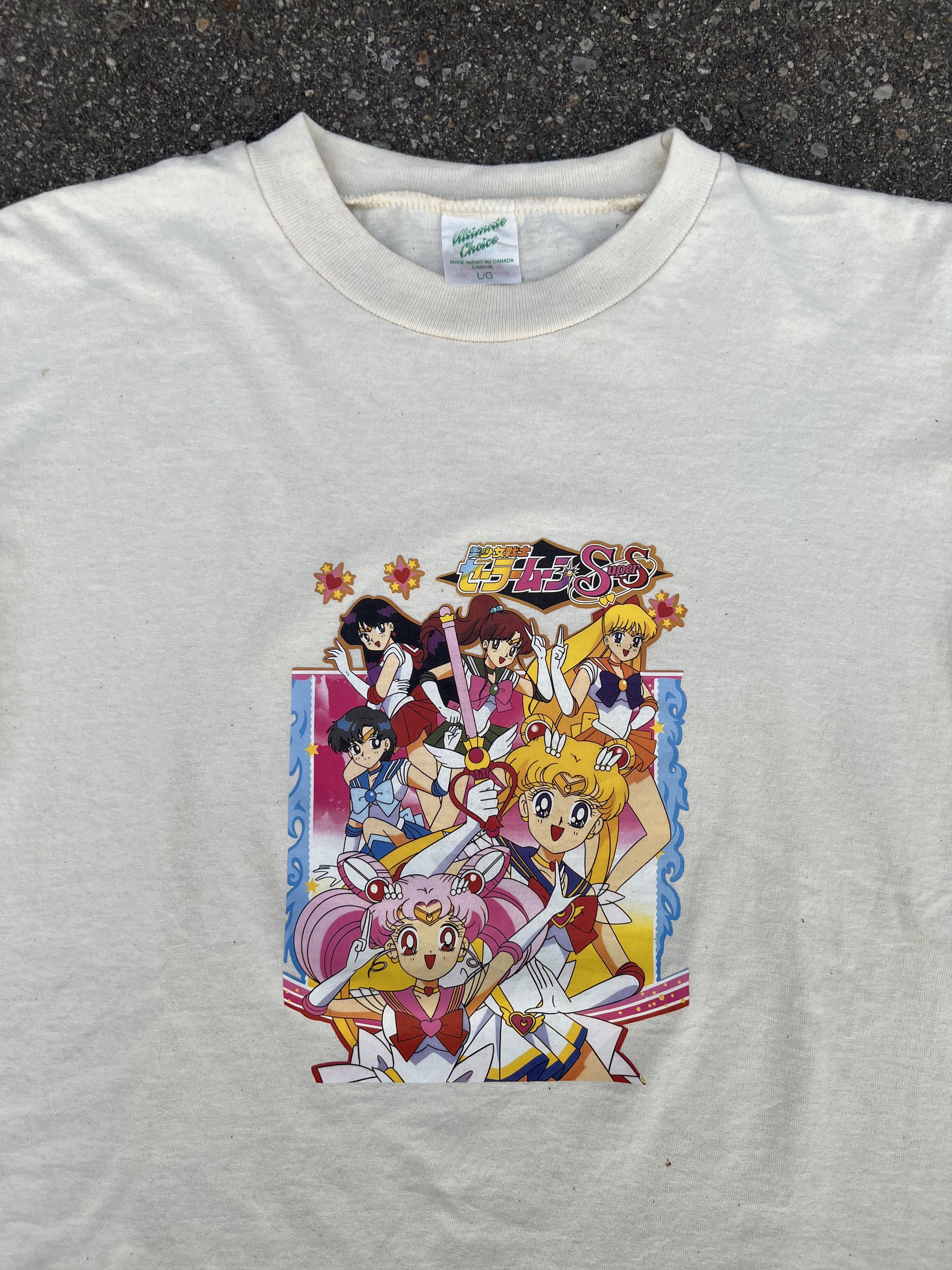 Vintage VTG 1990's Sailor Moon Super S Promo Graphic T-Shirt Size US M / EU 48-50 / 2 - 2 Thumbnail