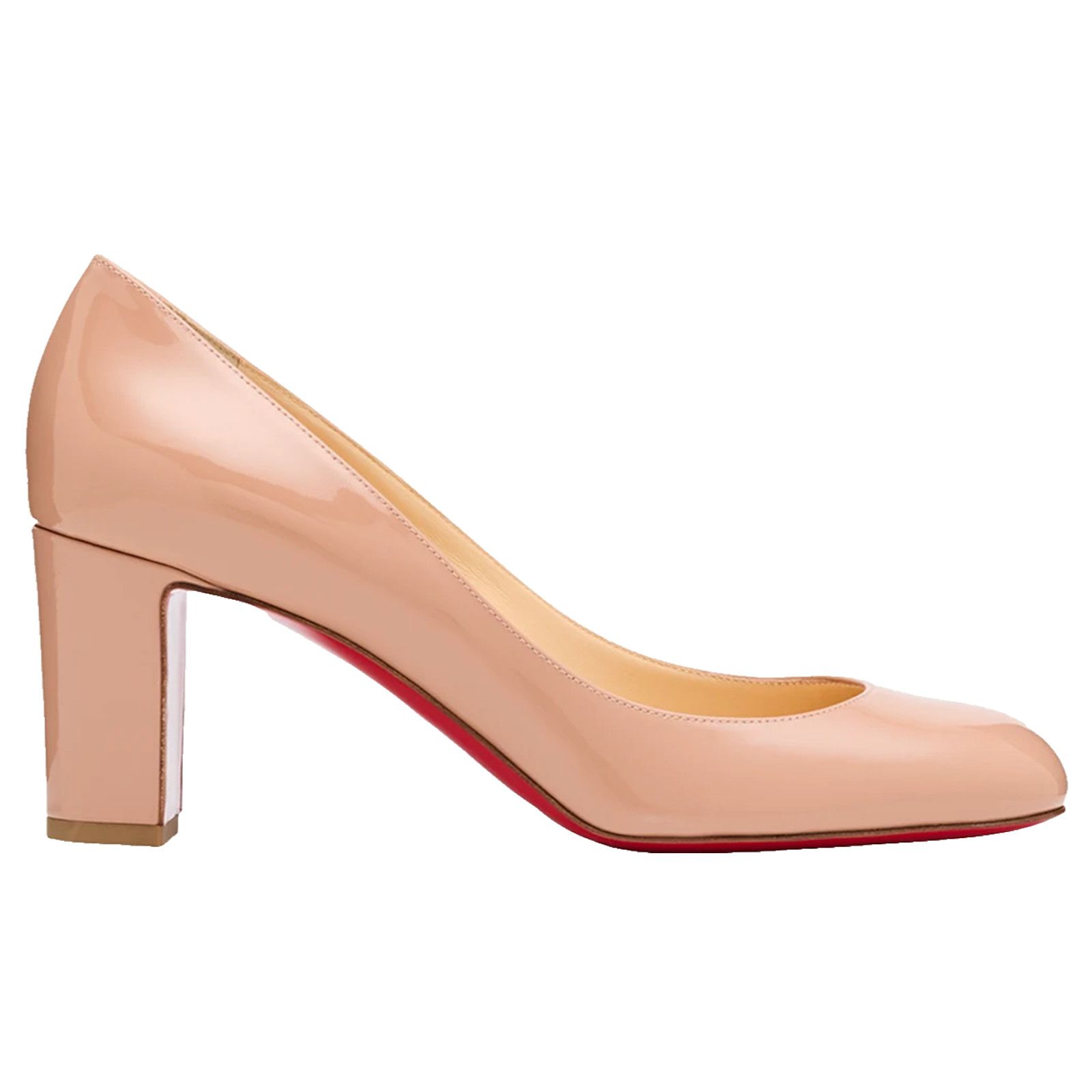 Christian Louboutin Christian Louboutin Cadrilla 70 Nude Blush Patent Pump 40 Size US 10 / IT 40 - 1 Thumbnail