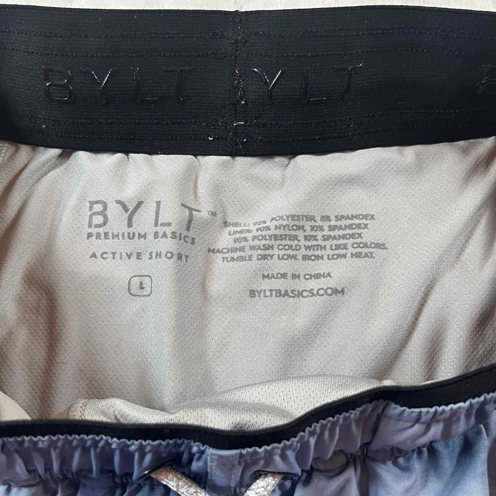 Other Bylt Short Gray Cloud Dye Athletic Performance Lined Gym Size US 34 / EU 50 - 4 Thumbnail