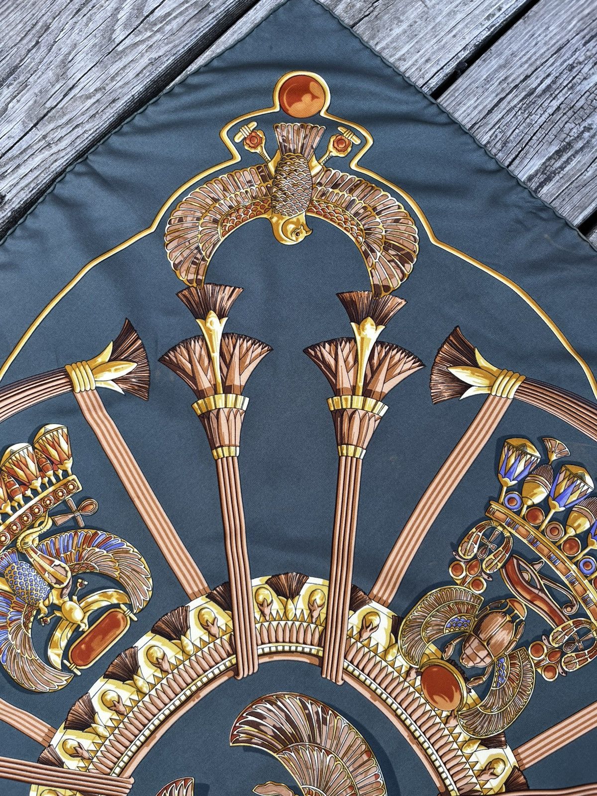 Hermes Vintage Hermes Ancient Egypt Silk Scarf Size ONE SIZE - 6 Thumbnail