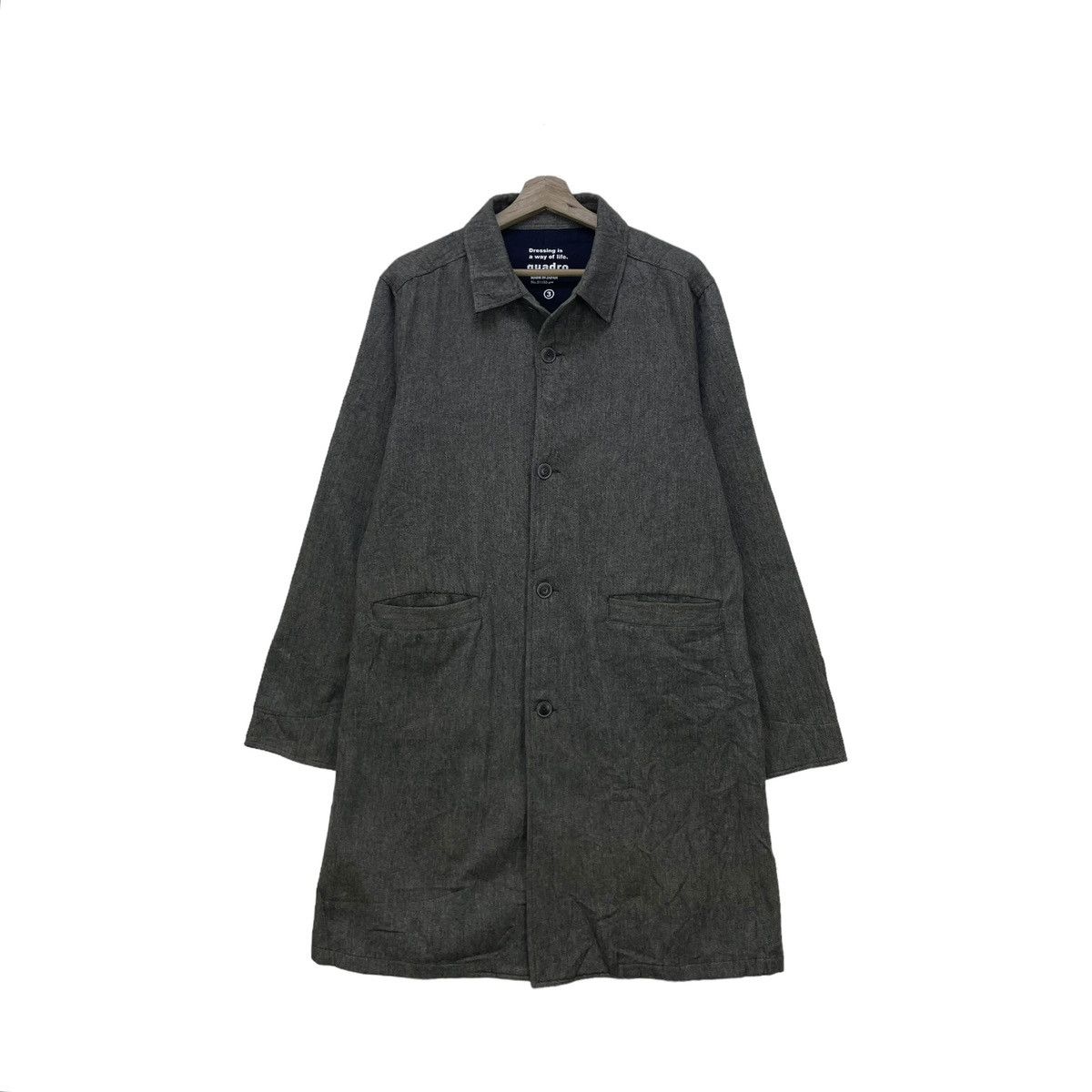 Beauty Beast 💥Japanese Brand Quadro Long Coat Dual Pocket Inspired Yohji Size US M / EU 48-50 / 2 - 3 Thumbnail