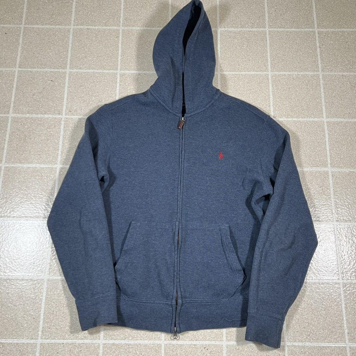 Polo Ralph Lauren Vintage Polo Ralph Lauren Blue Zip Up Hoodie Sweatshirt sz M Size US M / EU 48-50 / 2 - 1 Thumbnail