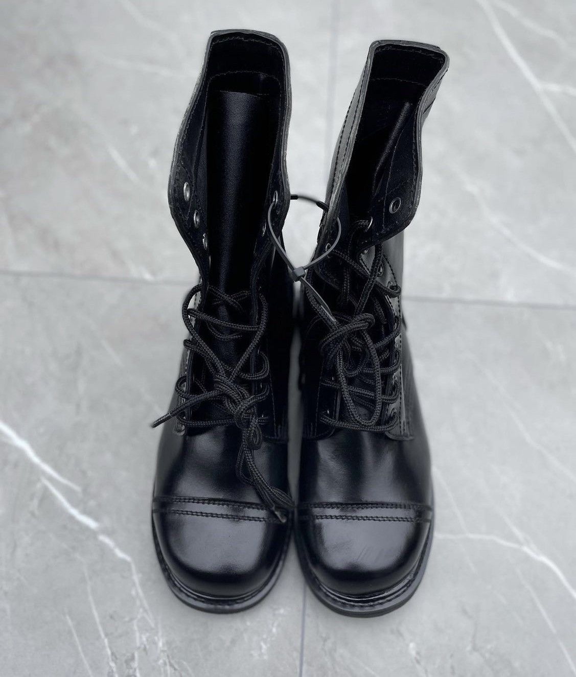 Vintage Vintage Military Black Leather Combat Boots Size US 10 / EU 43 - 7 Thumbnail