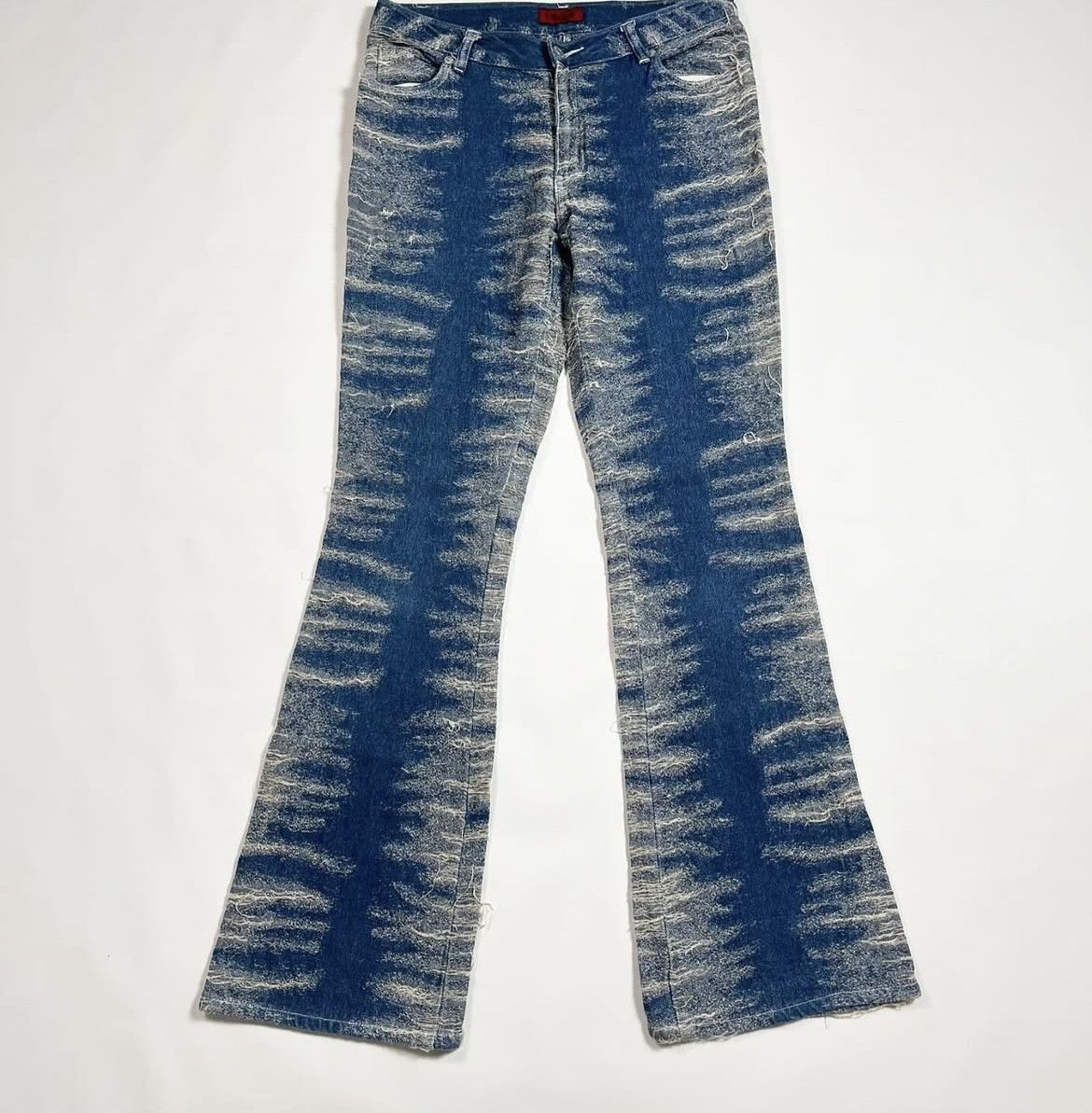 Le Grande Bleu (L.G.B.) 2000s Archival Hysteric If Six Distressed Jeans Flare y2k Size US 31 - 1 Thumbnail