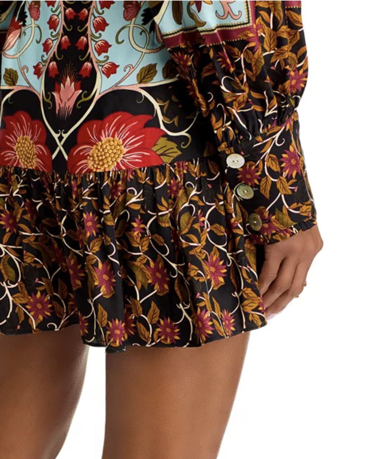 Farm Rio Farm Rio Flowing Beauty Mini Dress Size S / US 4 / IT 40 - 2 Thumbnail