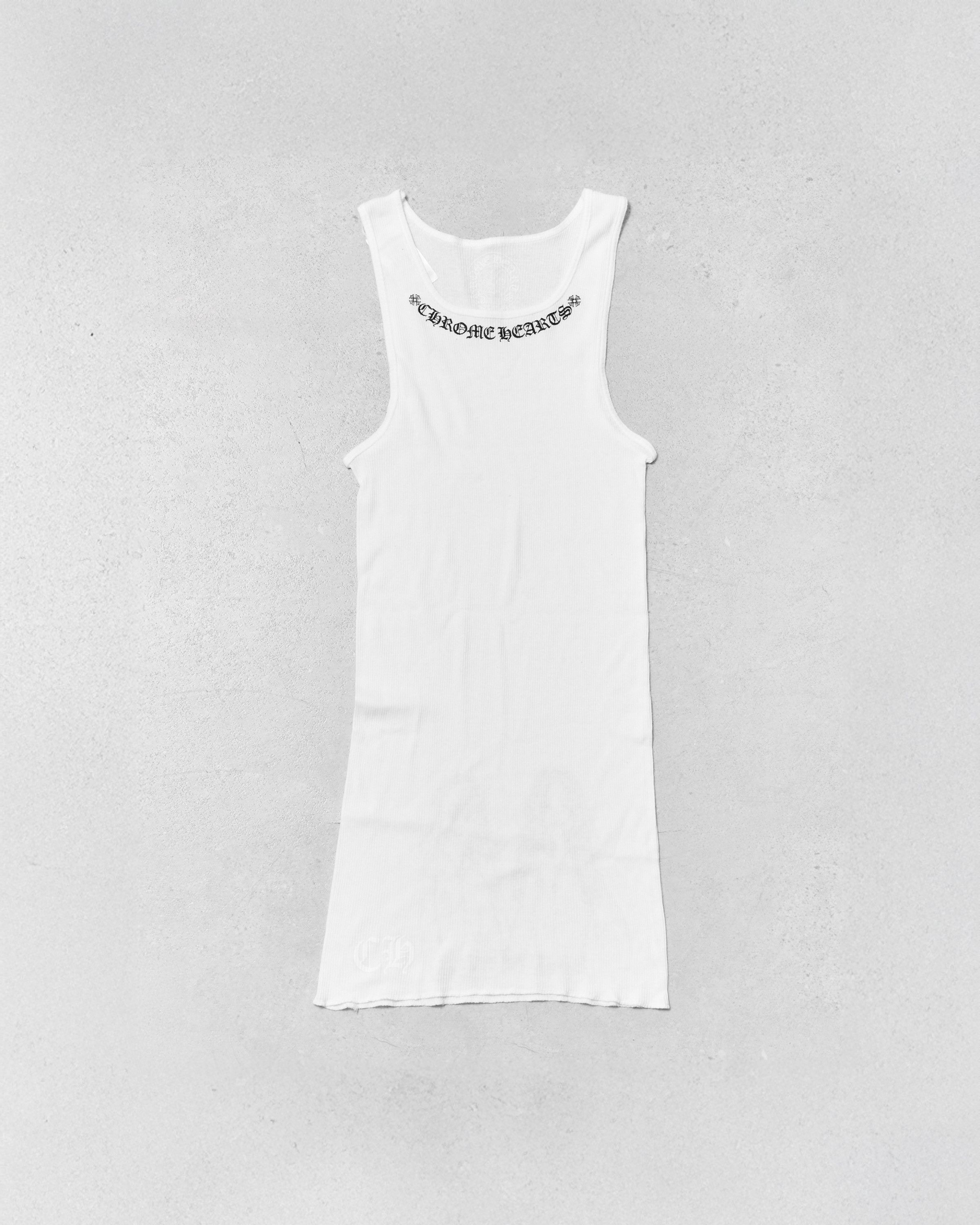 Chrome Hearts Chrome Hearts x Mayumi Foti Neck Logo Tank Top White Size S / US 4 / IT 40 - 3 Thumbnail