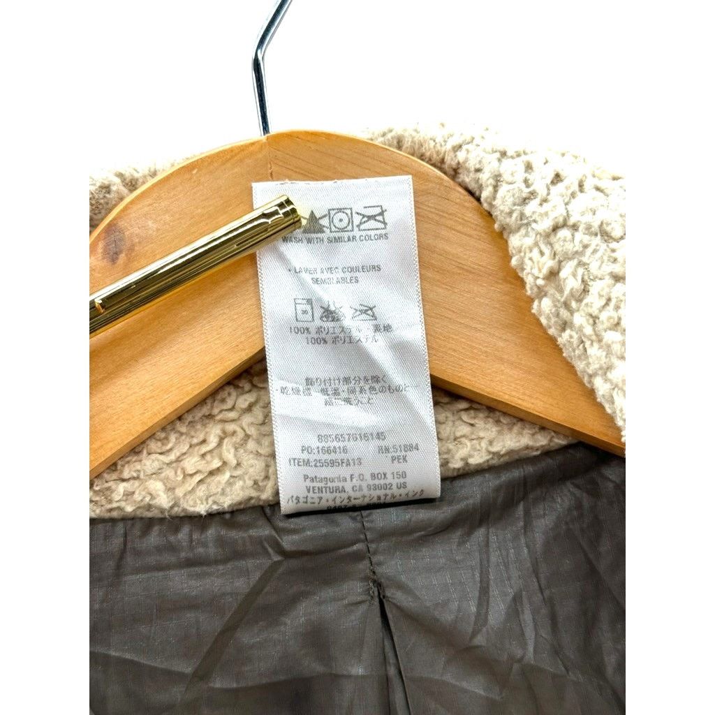 Patagonia × Vintage Patagonia Women's Tan Full Zip Insulated Fleece Jacket Size US S / EU 44-46 / 1 - 4 Thumbnail