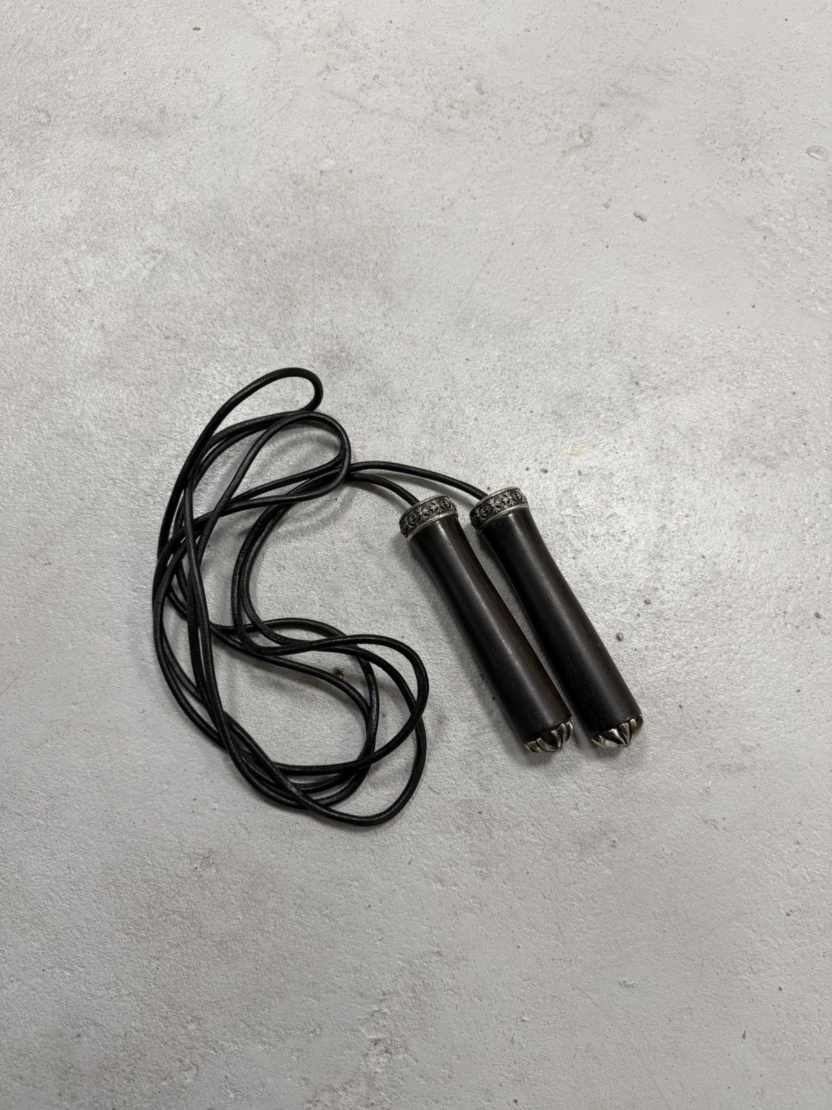 Chrome Hearts Chrome Hearts Mahogany Ebony Wood Handle Skipping Jump Rope Size ONE SIZE - 1 Thumbnail