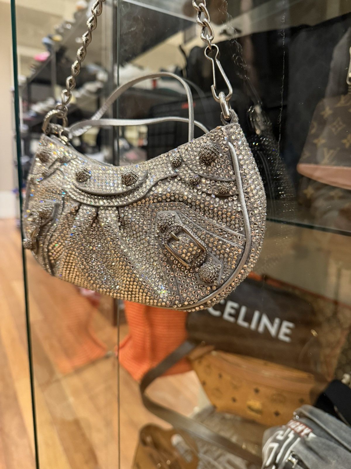 Balenciaga Balenciaga le cagole mini bag with chain giant studs Size ONE SIZE - 4 Thumbnail