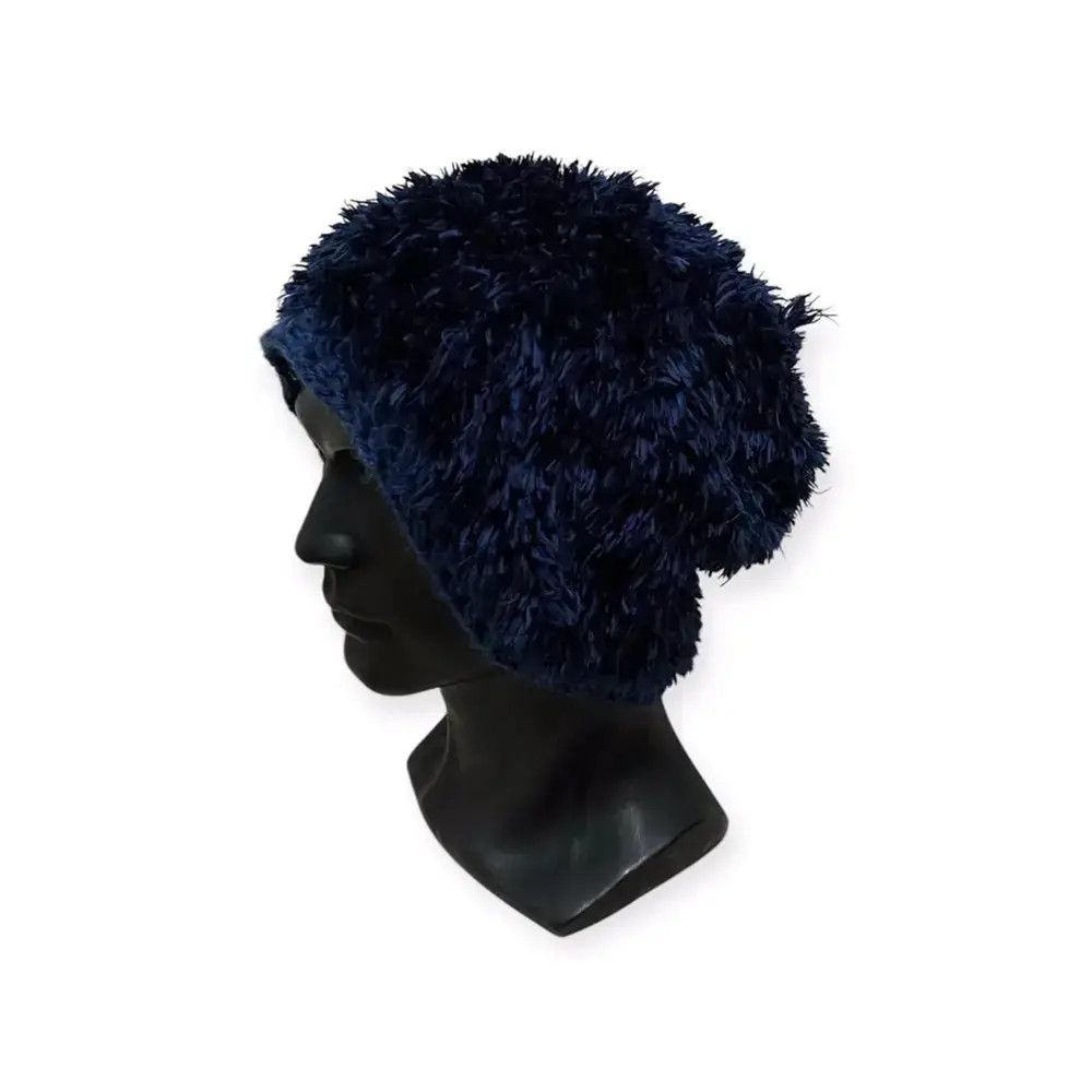 Japanese Brand Fur Fleece Japanese Brand Beanie Hat Size ONE SIZE - 1 Thumbnail