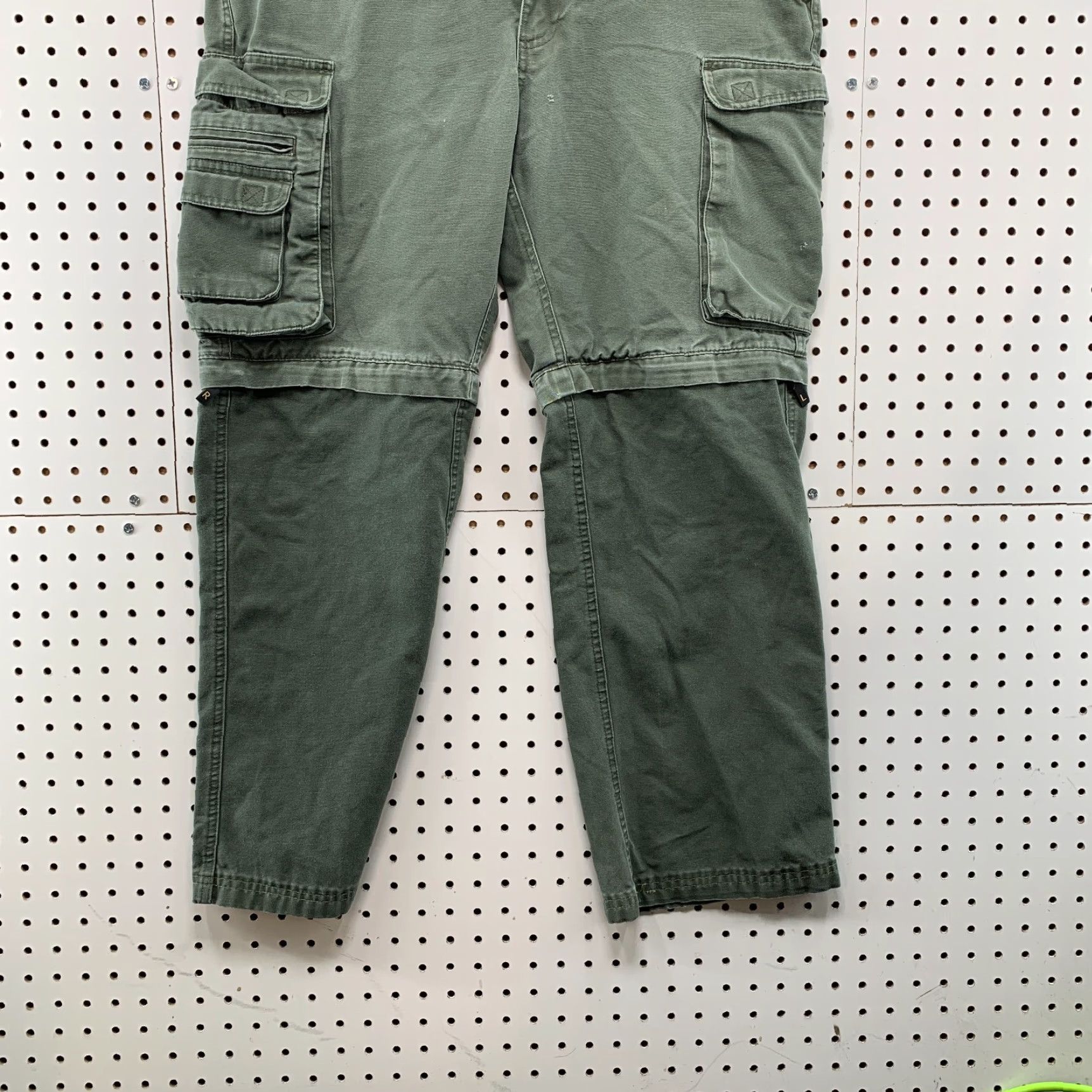 Vintage BSA Boys Scout America Convertible Cargo Pants Mens 32x29 Green Utility Shirt Size US 32 / EU 48 - 3 Thumbnail