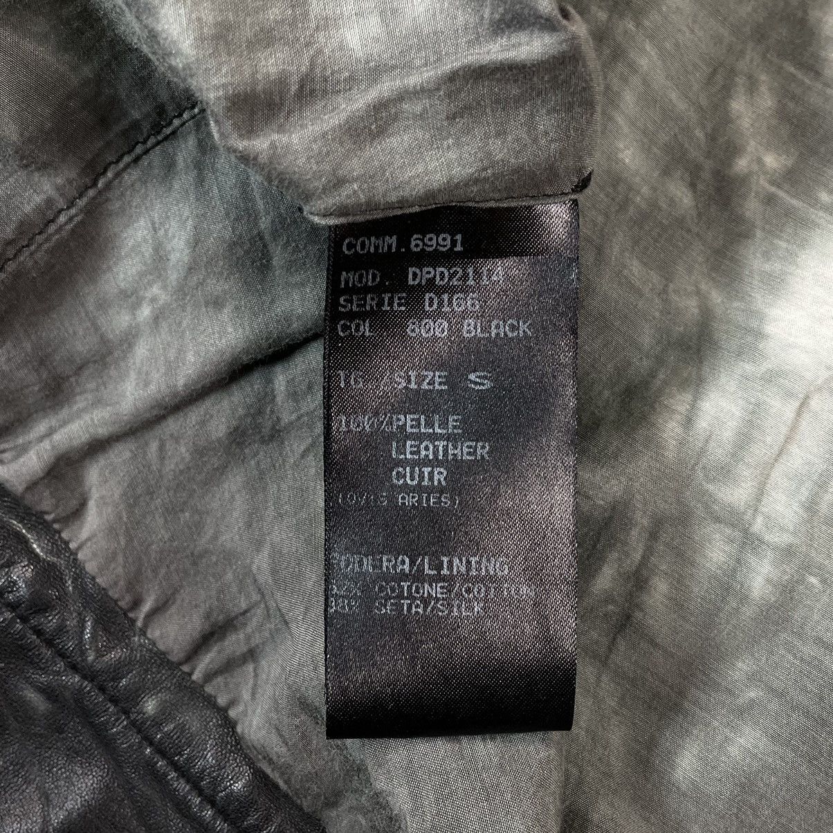 Drome DROMe Italy Printed Leather Biker Jacket Like Rick Owens Size S / US 4 / IT 40 - 15 Thumbnail