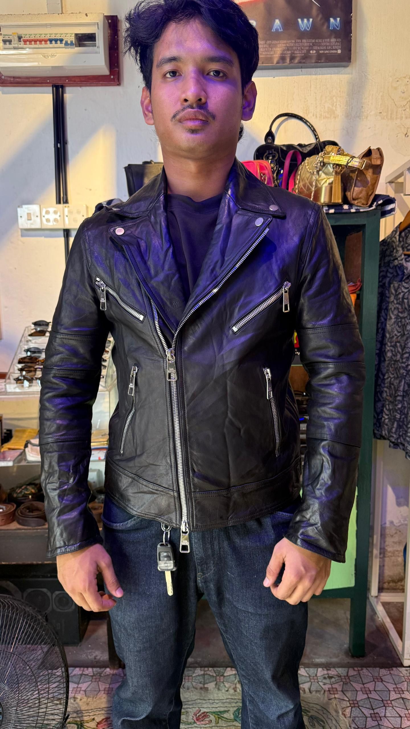 The Unbranded Brand Neil barrett leather jacket inspired by dude nine Size US M / EU 48-50 / 2 - 2 Thumbnail