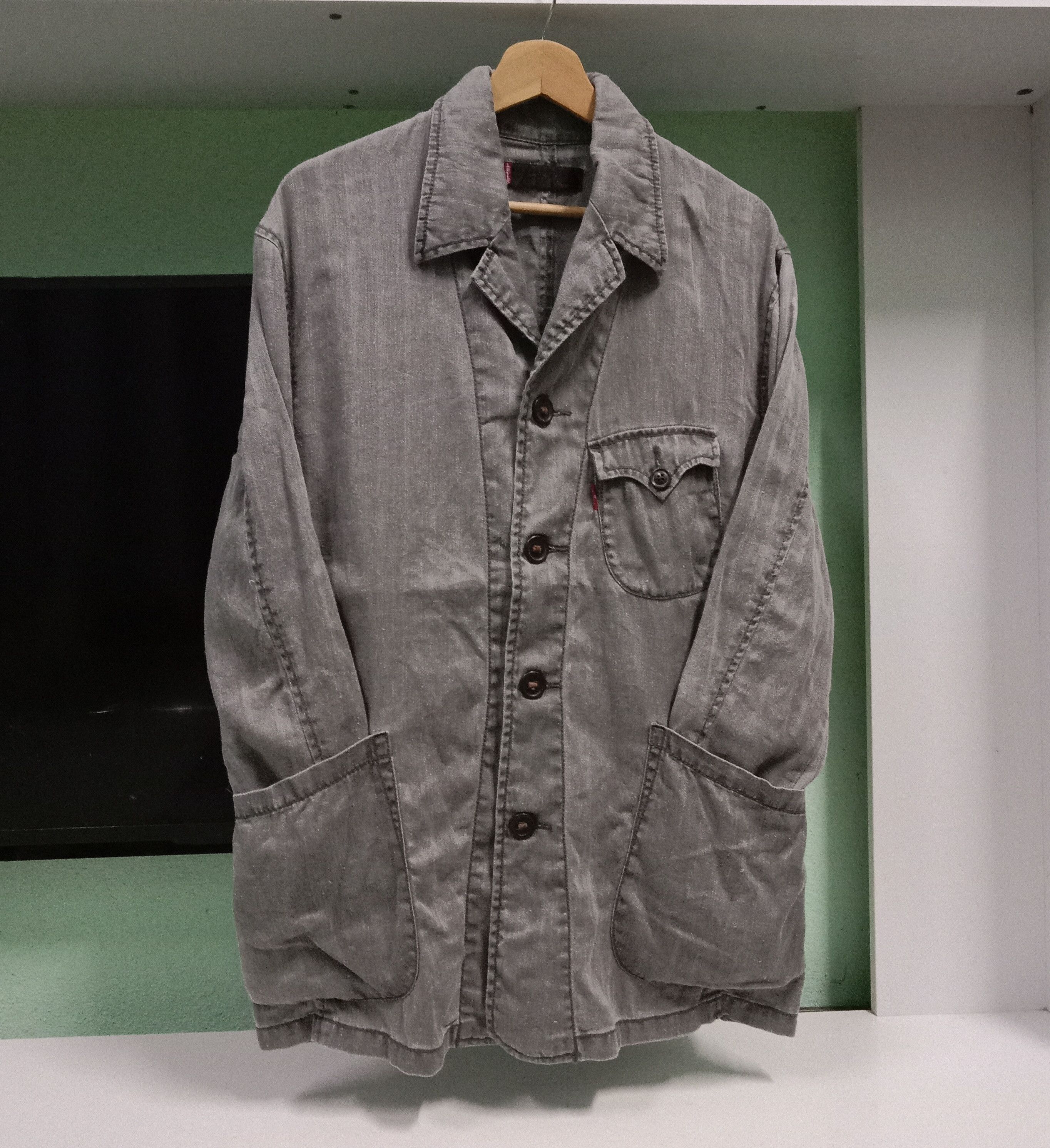 Levi's × Levi's Vintage Clothing × Vintage LEVIS Premium Red Tab Muji Hemp Cotton Jacket Size US M / EU 48-50 / 2 - 2 Thumbnail
